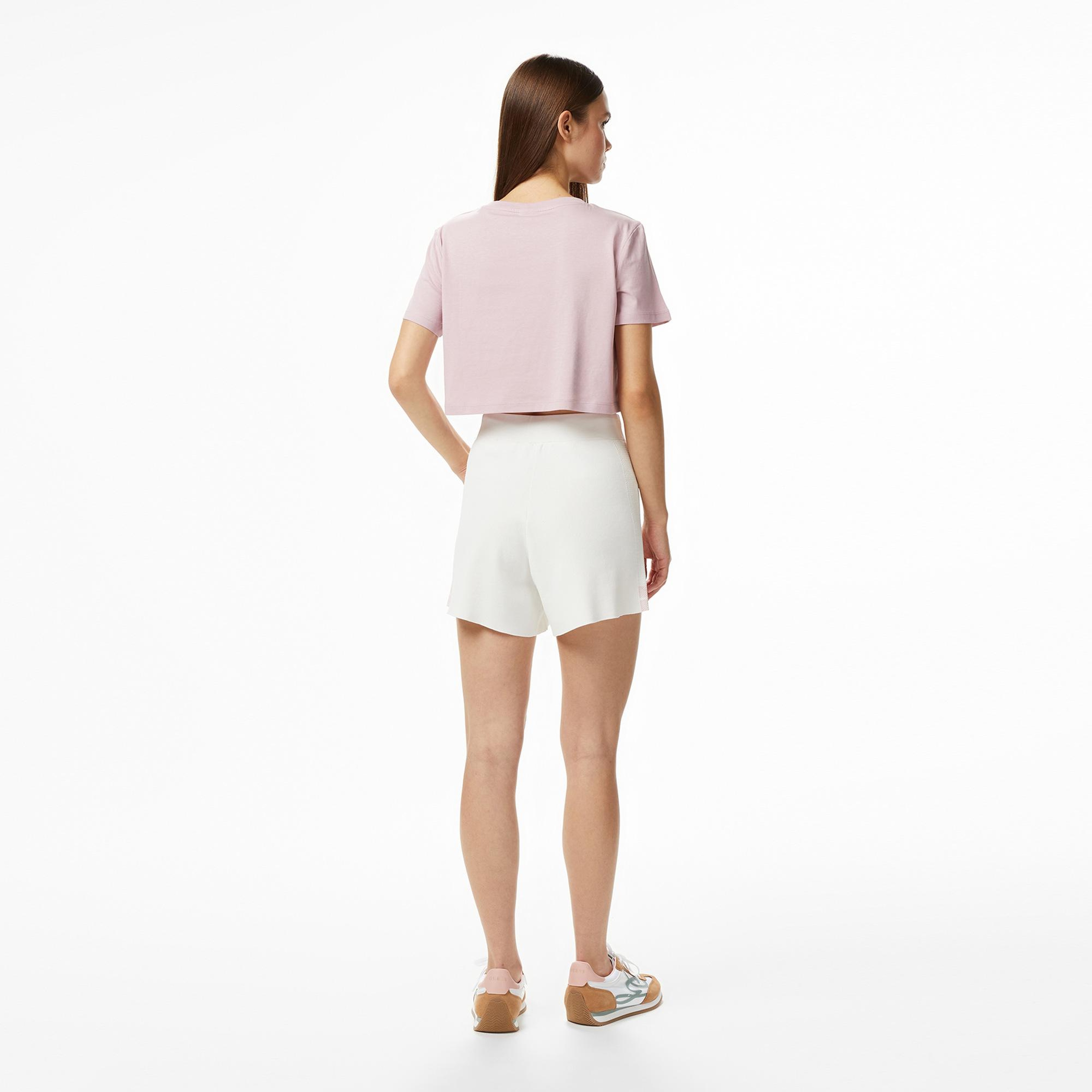 Guess Gabry Aktif Relaxed Fit Kadın Krem Şort