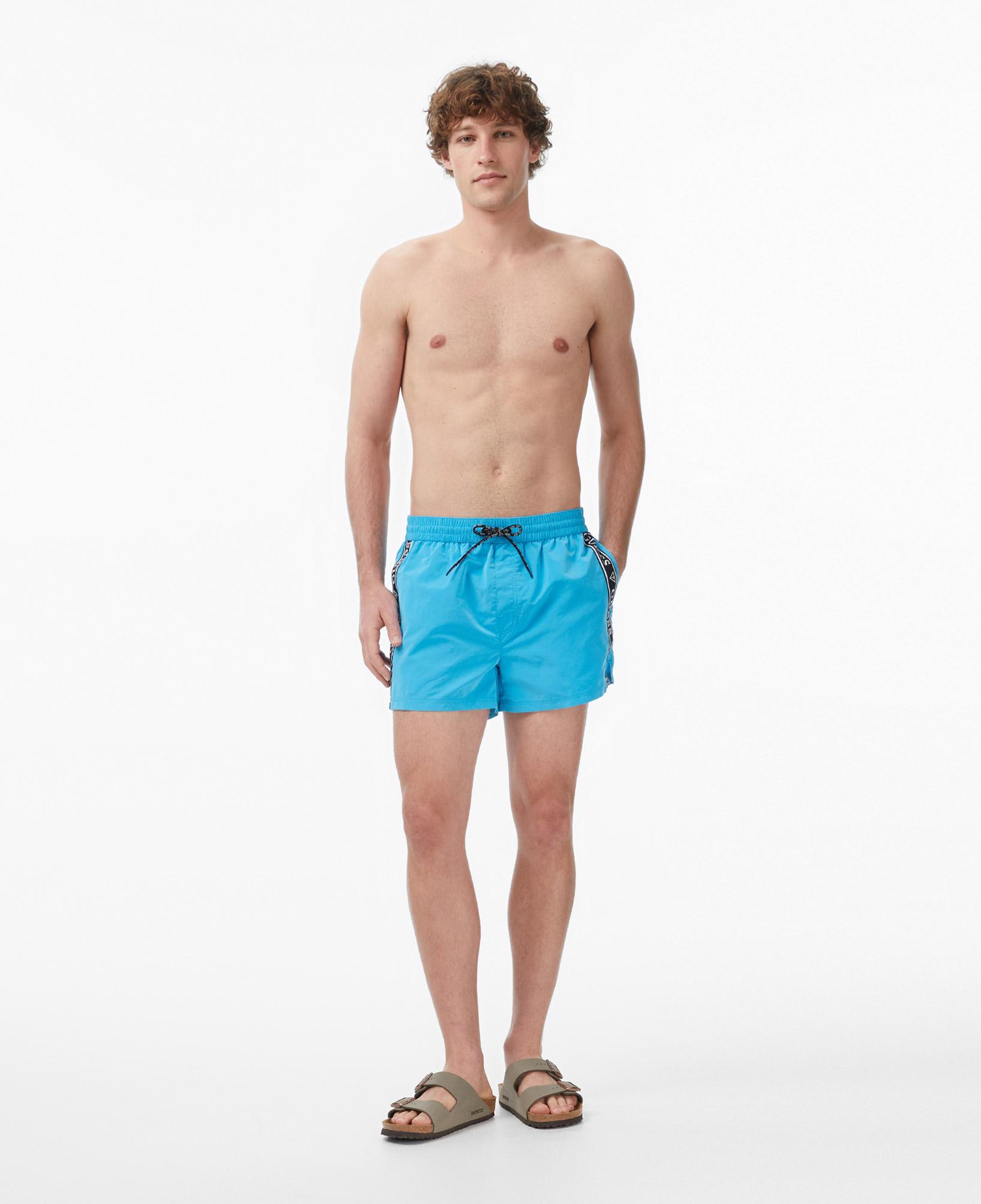 Guess Poly Erkek Mavi Deniz Şortu