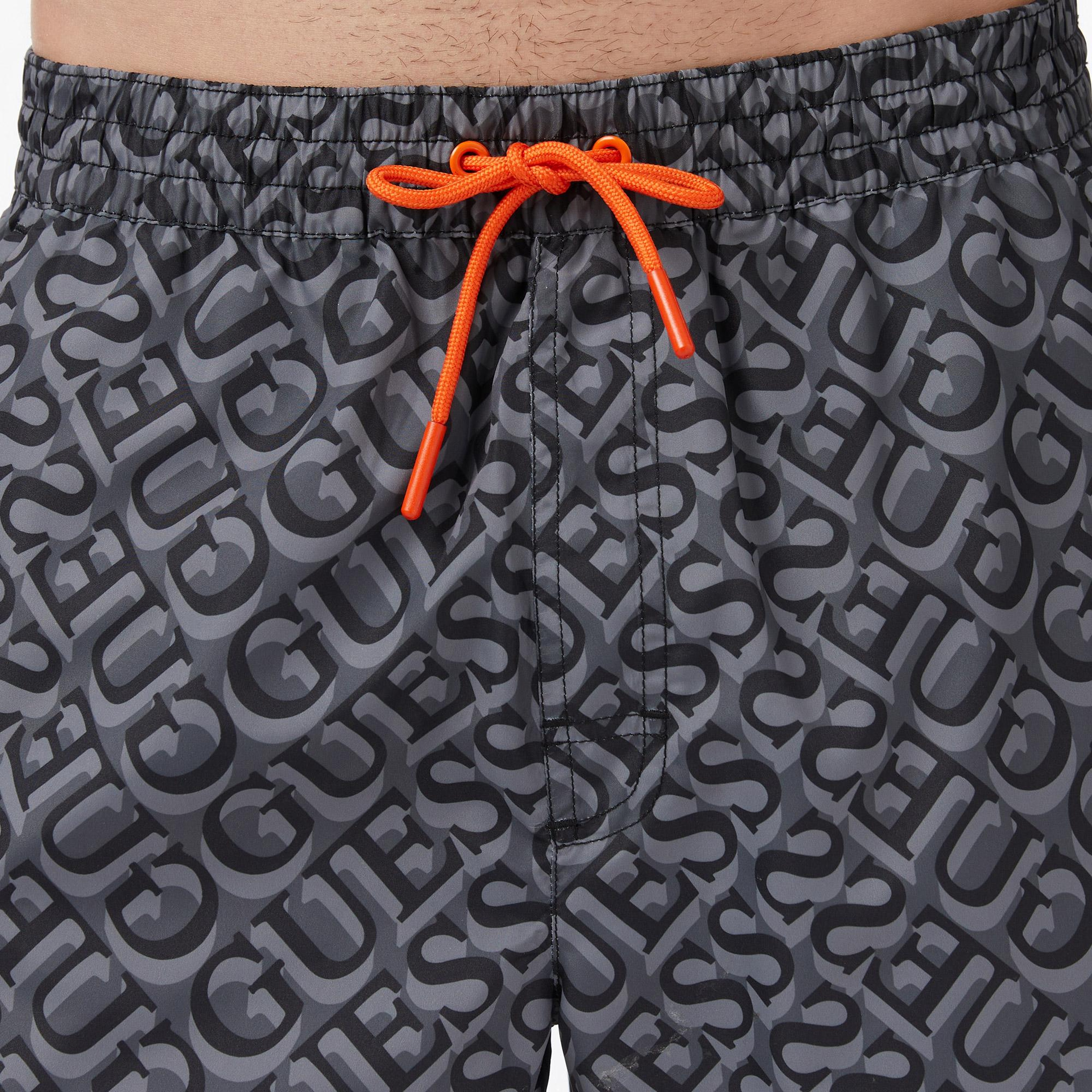 Guess Dull Erkek Siyah Deniz Şortu