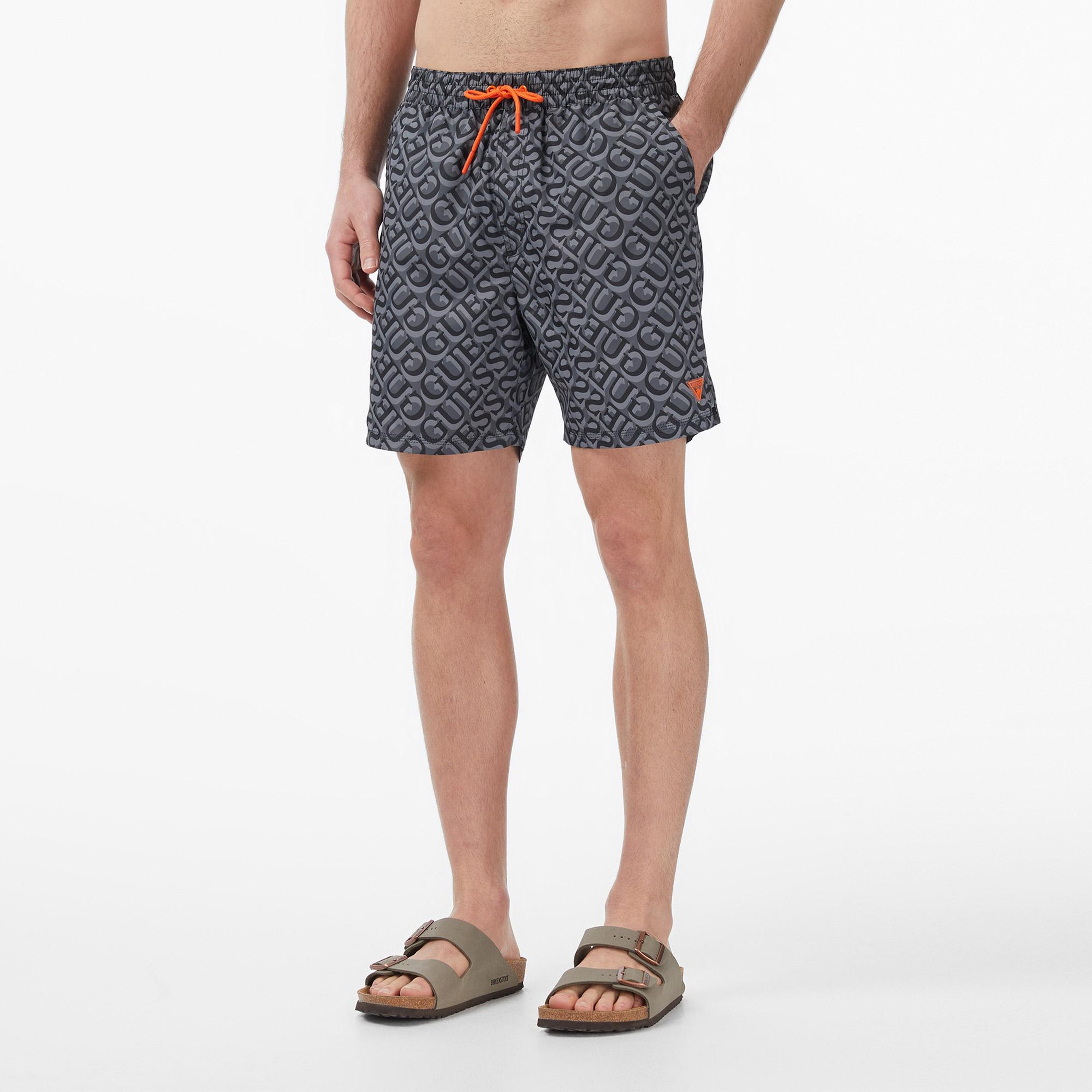 Guess Dull Erkek Siyah Deniz Şortu