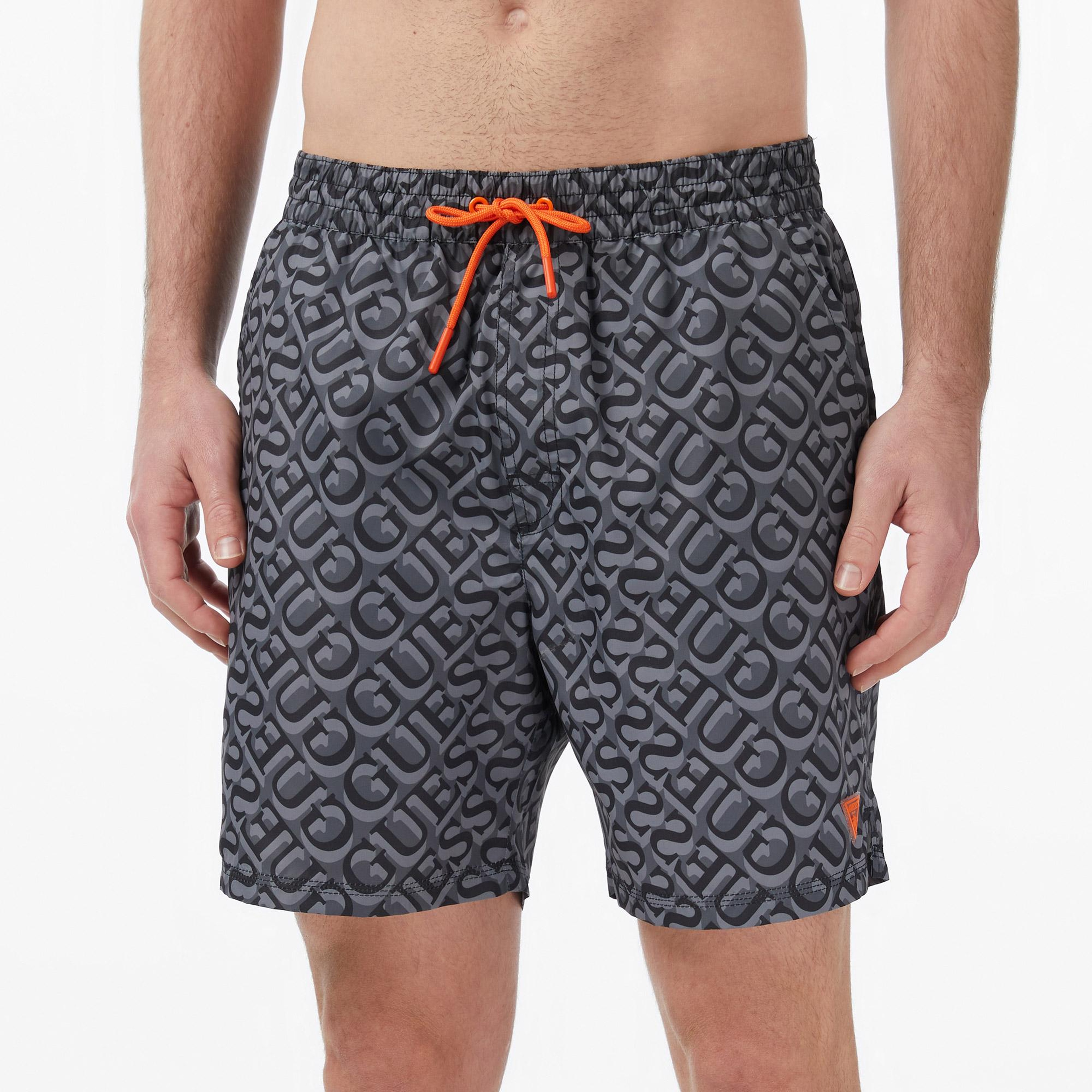 Guess Dull Erkek Siyah Deniz Şortu