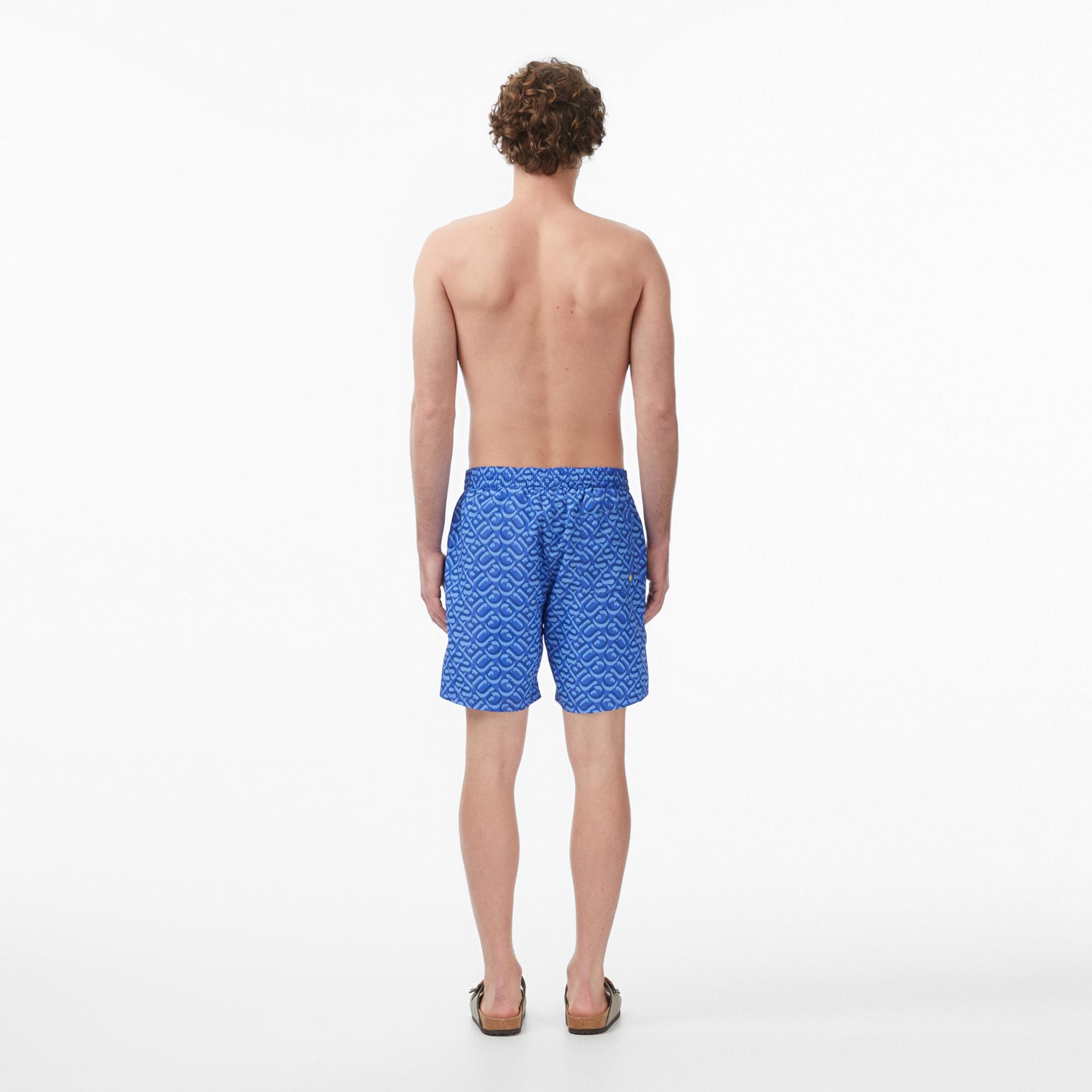 Guess Dull Erkek Mavi Deniz Şortu