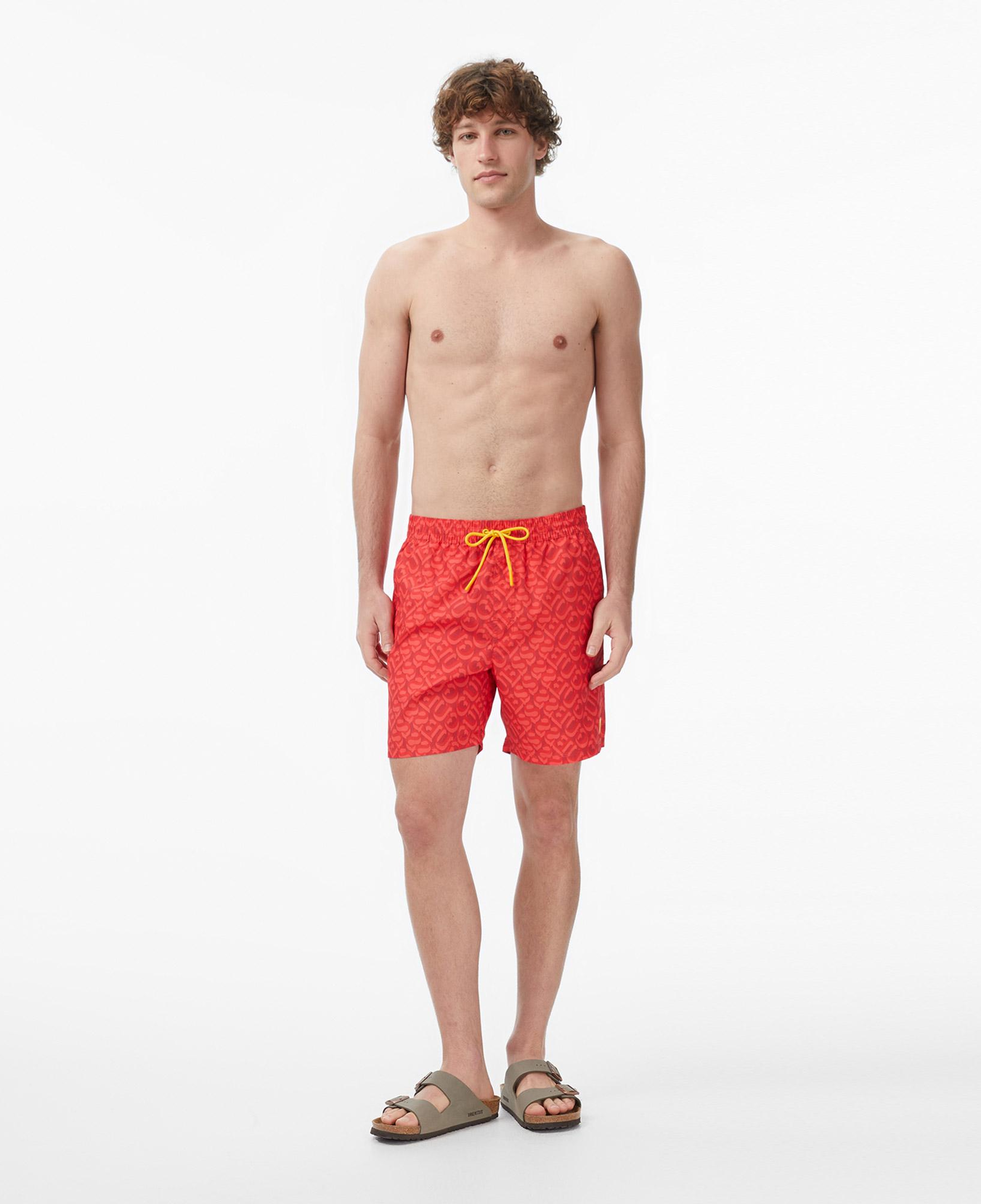 Guess Dull Erkek Kırmızı Deniz Şortu