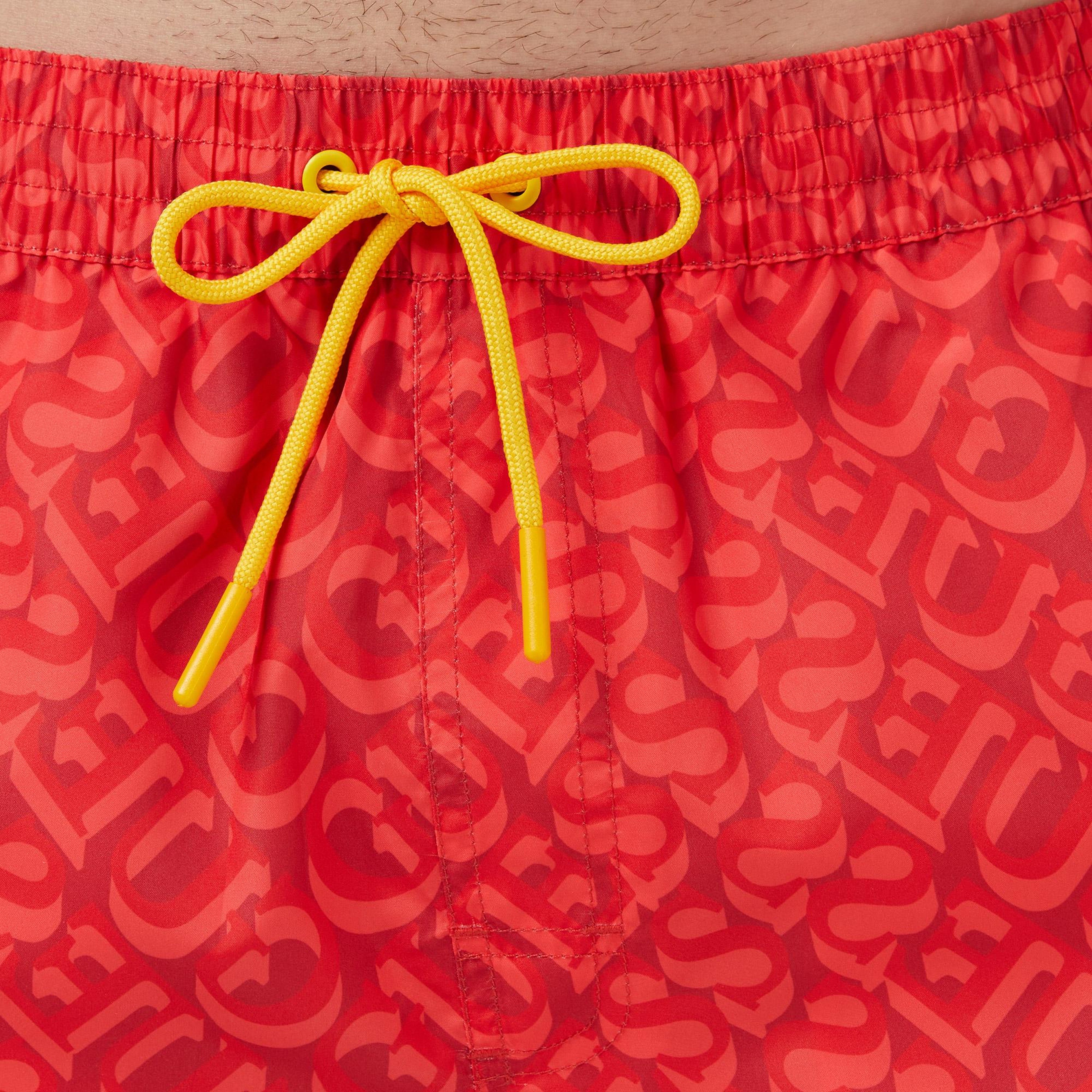 Guess Dull Erkek Kırmızı Deniz Şortu