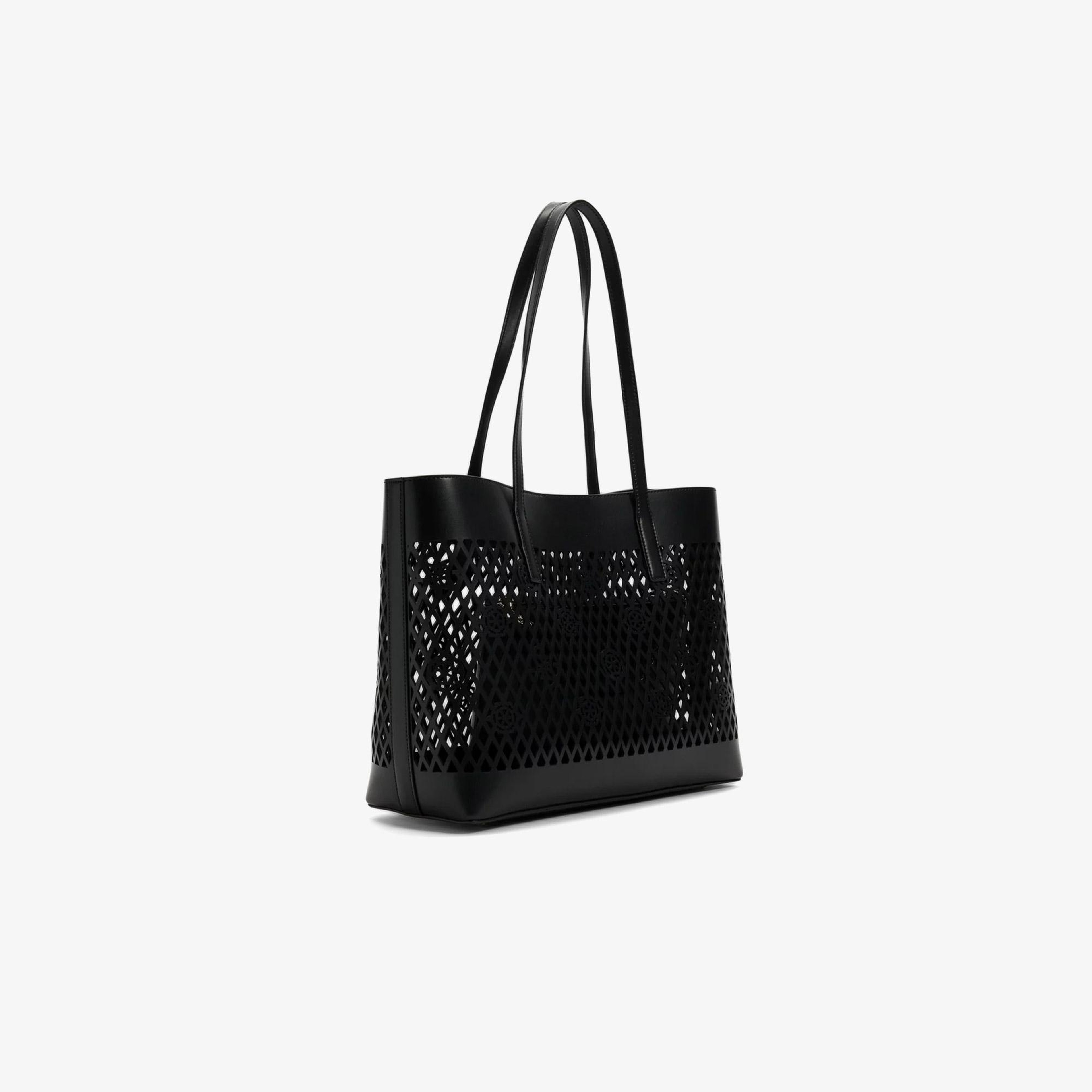 Guess Letty Tote Kadın Siyah Omuz Çantası