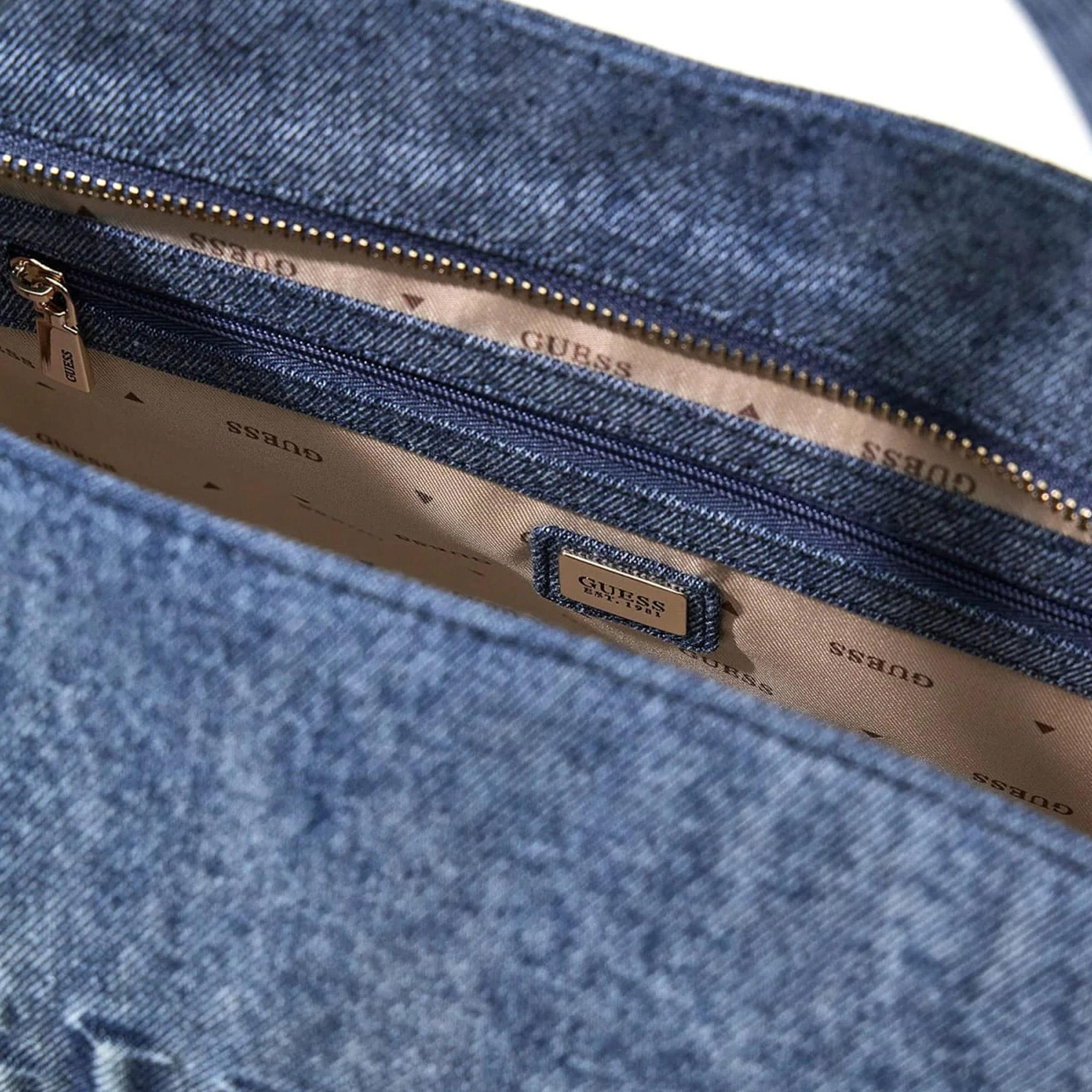 Guess Jodi Tote Kadın Mavi Omuz Çantası