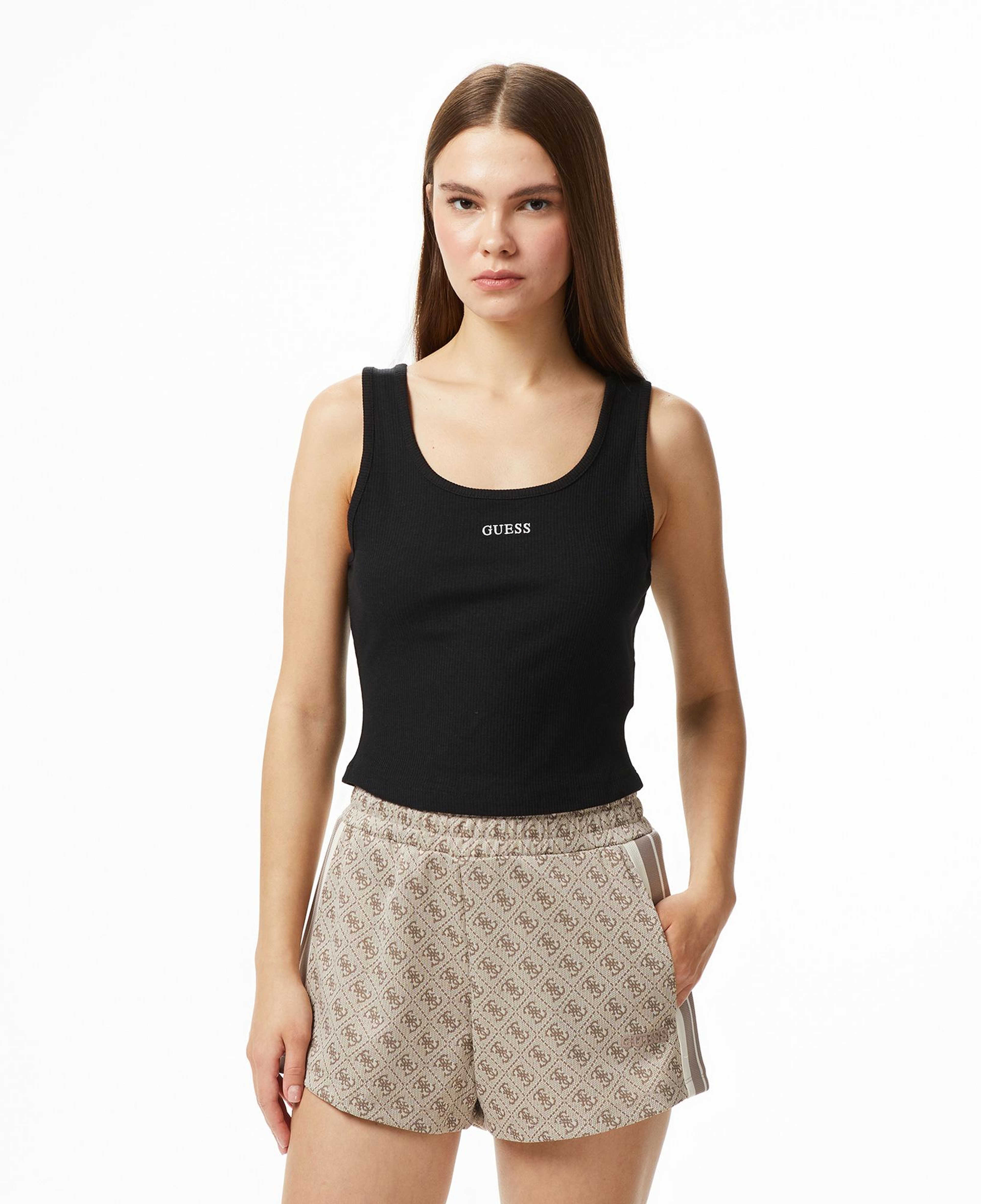 Guess Circe Aktif Modal Karışımlı Kadın Siyah T-Shirt