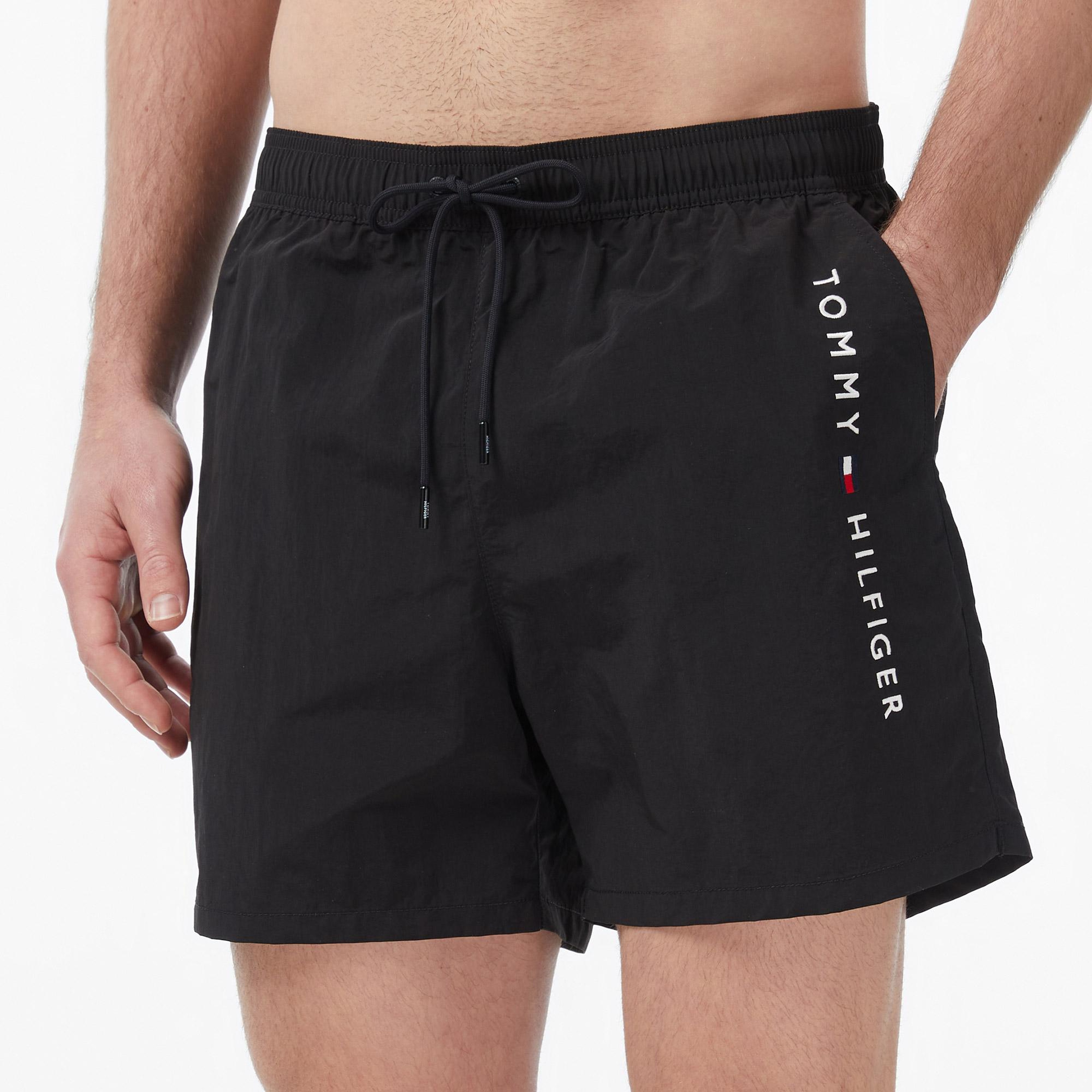 Tommy Hilfiger Original Erkek Siyah Deniz Şortu