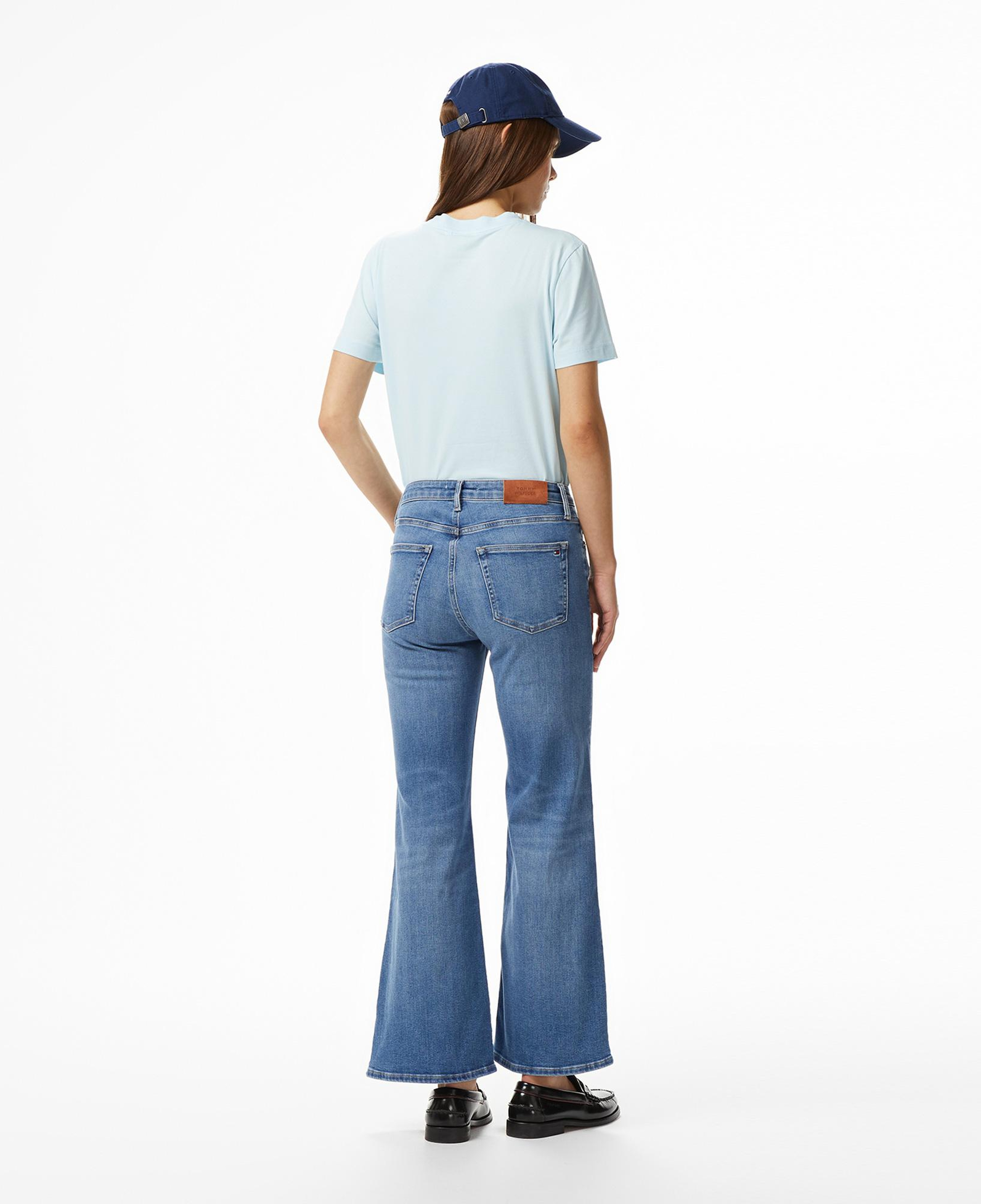 Tommy Hilfiger Mid Blue Essentials Kadın Mavi Jean