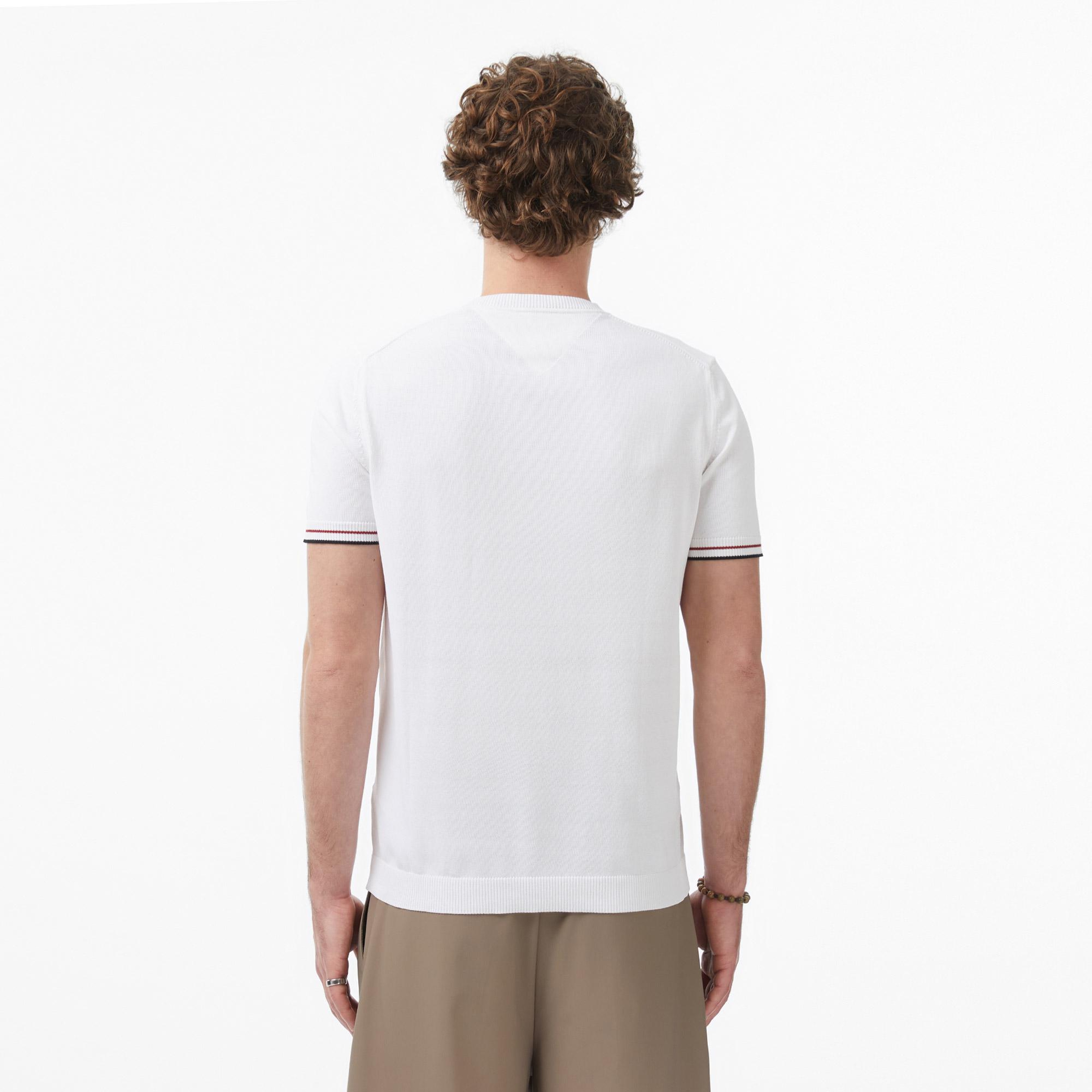 Tommy Hilfiger Dressed Casual Erkek Beyaz T-Shirt