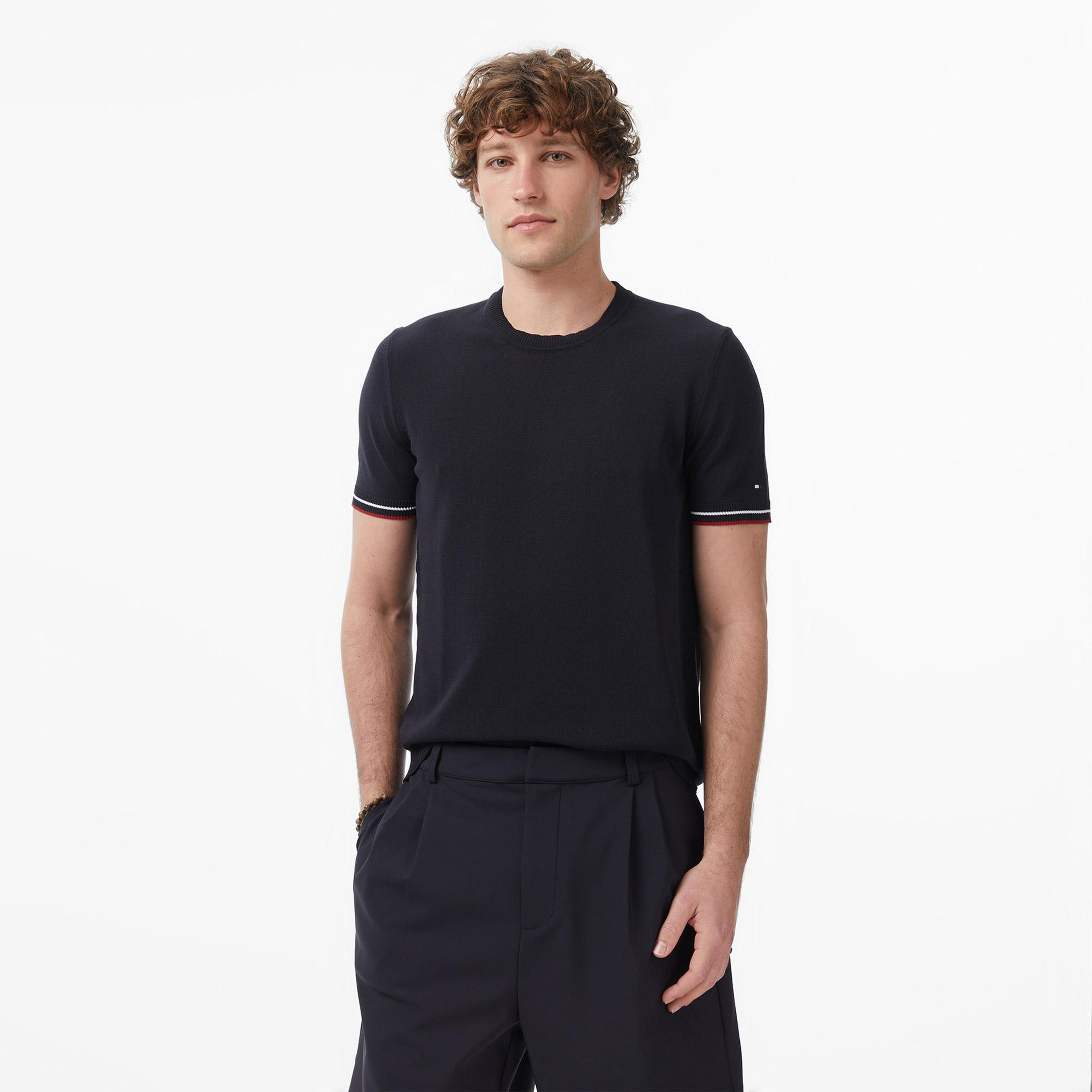 Tommy Hilfiger Dressed Casual Erkek Siyah T-Shirt