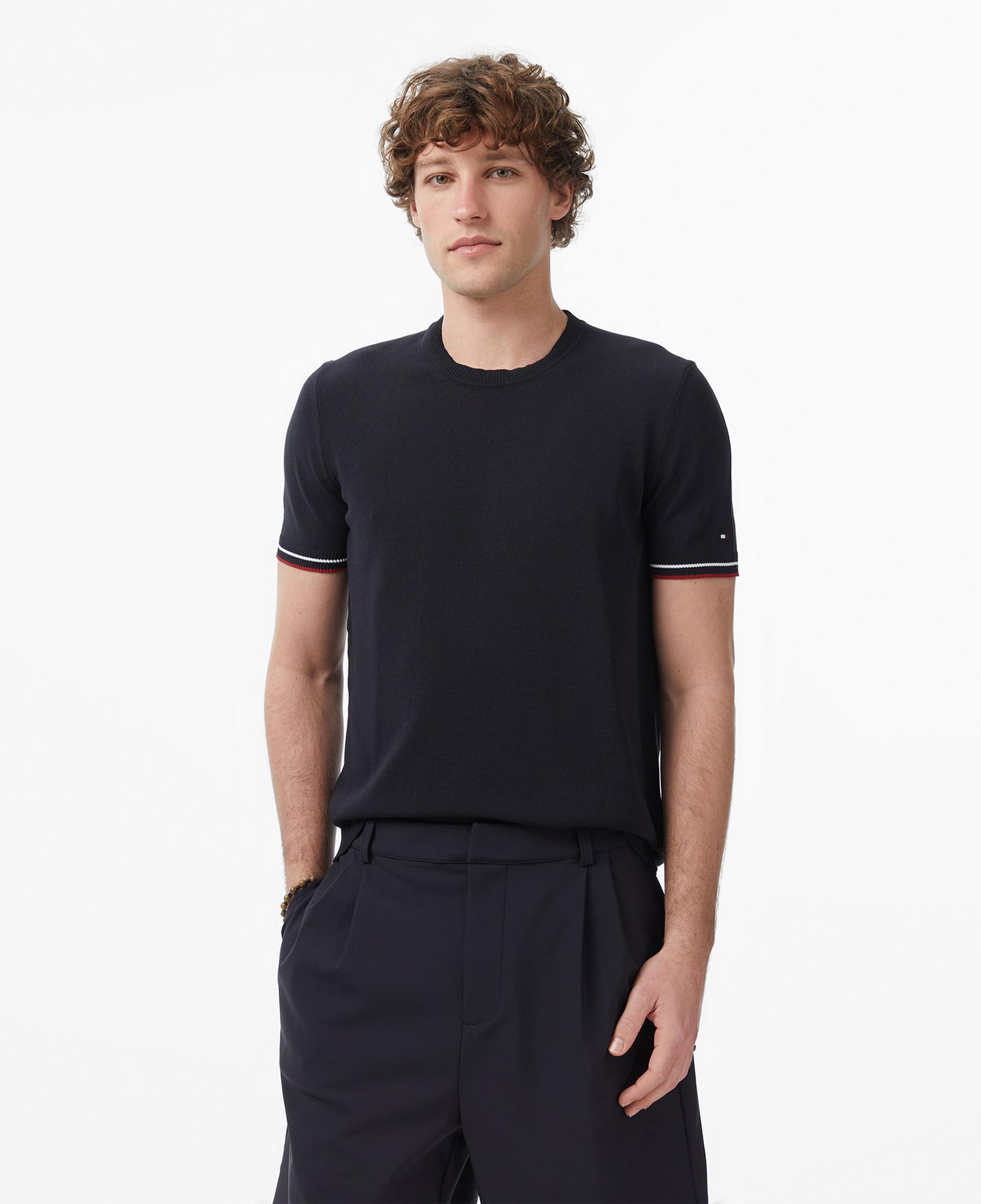 Tommy Hilfiger Dressed Casual Erkek Siyah T-Shirt