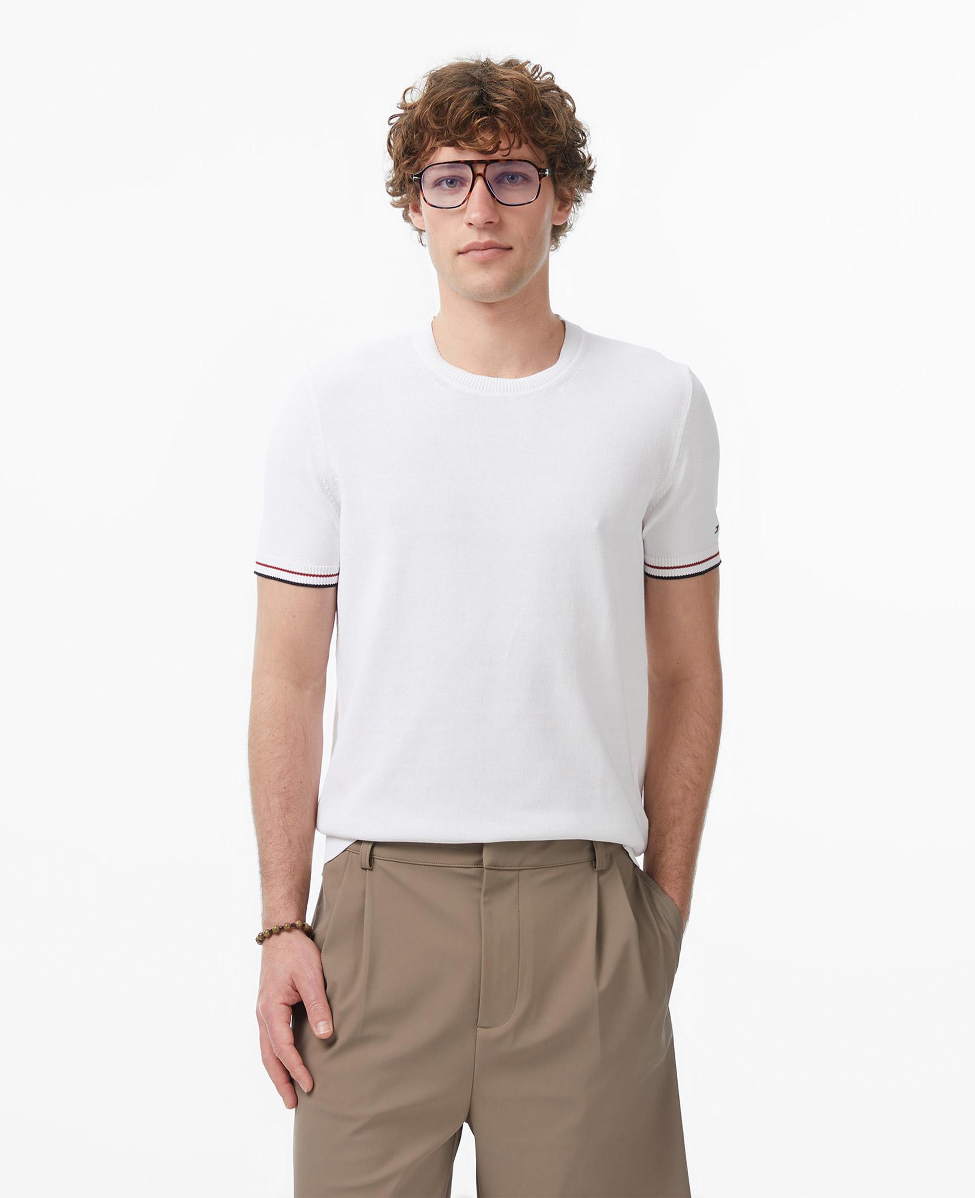 Tommy Hilfiger Dressed Casual Erkek Beyaz T-Shirt