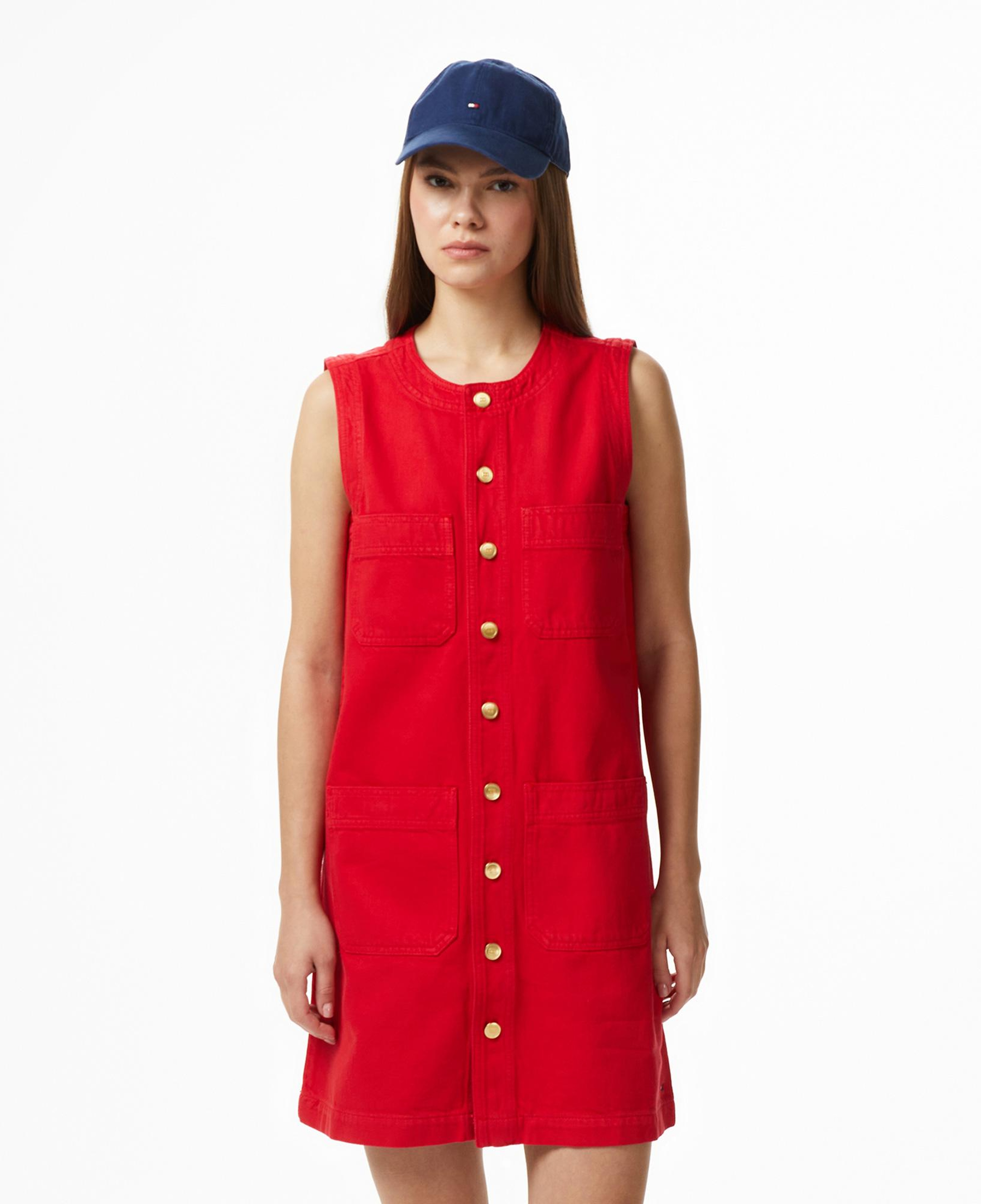 Tommy Hilfiger Kadın Turuncu Elbise