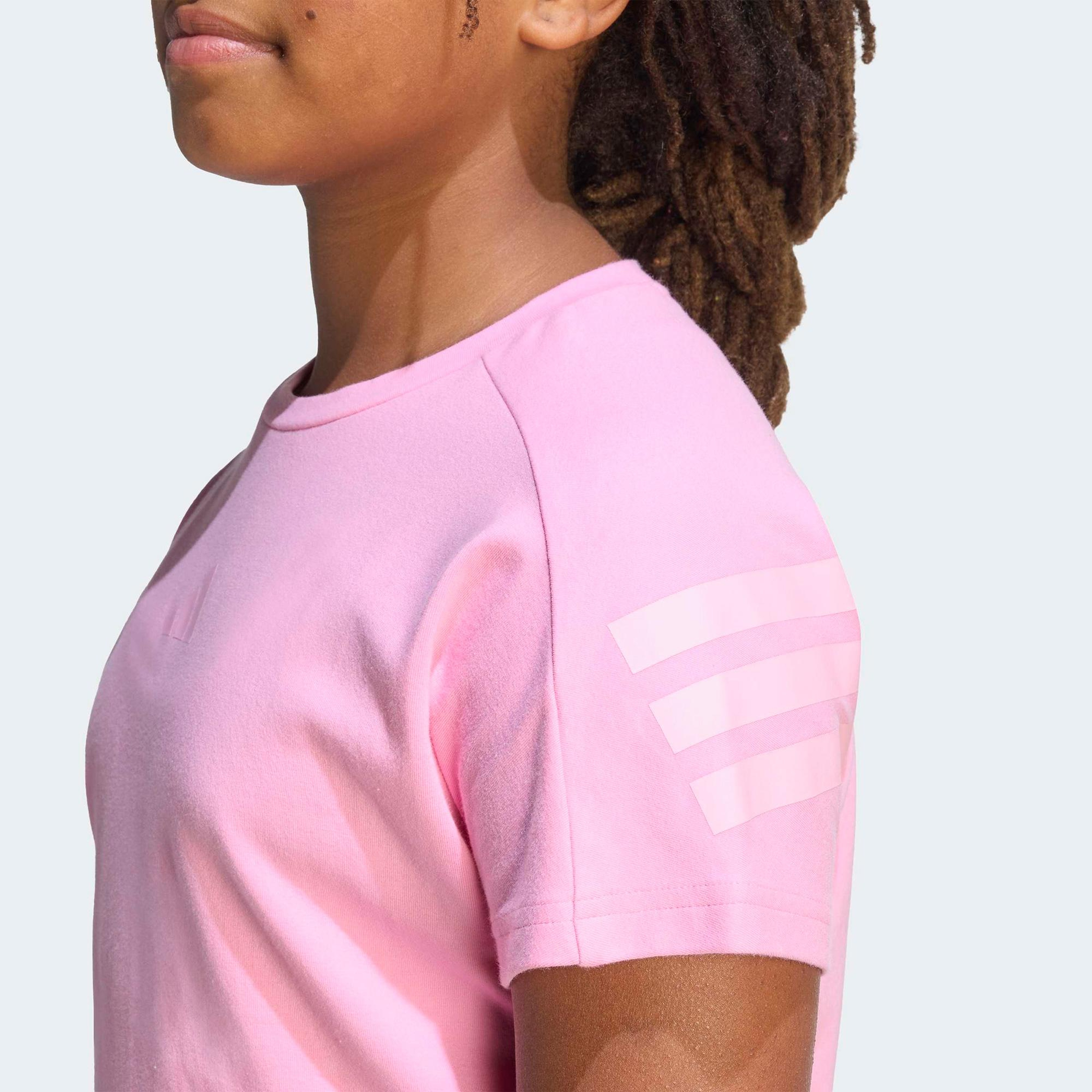 adidas Future Icons 3-Stripes Çocuk Pembe T-Shirt