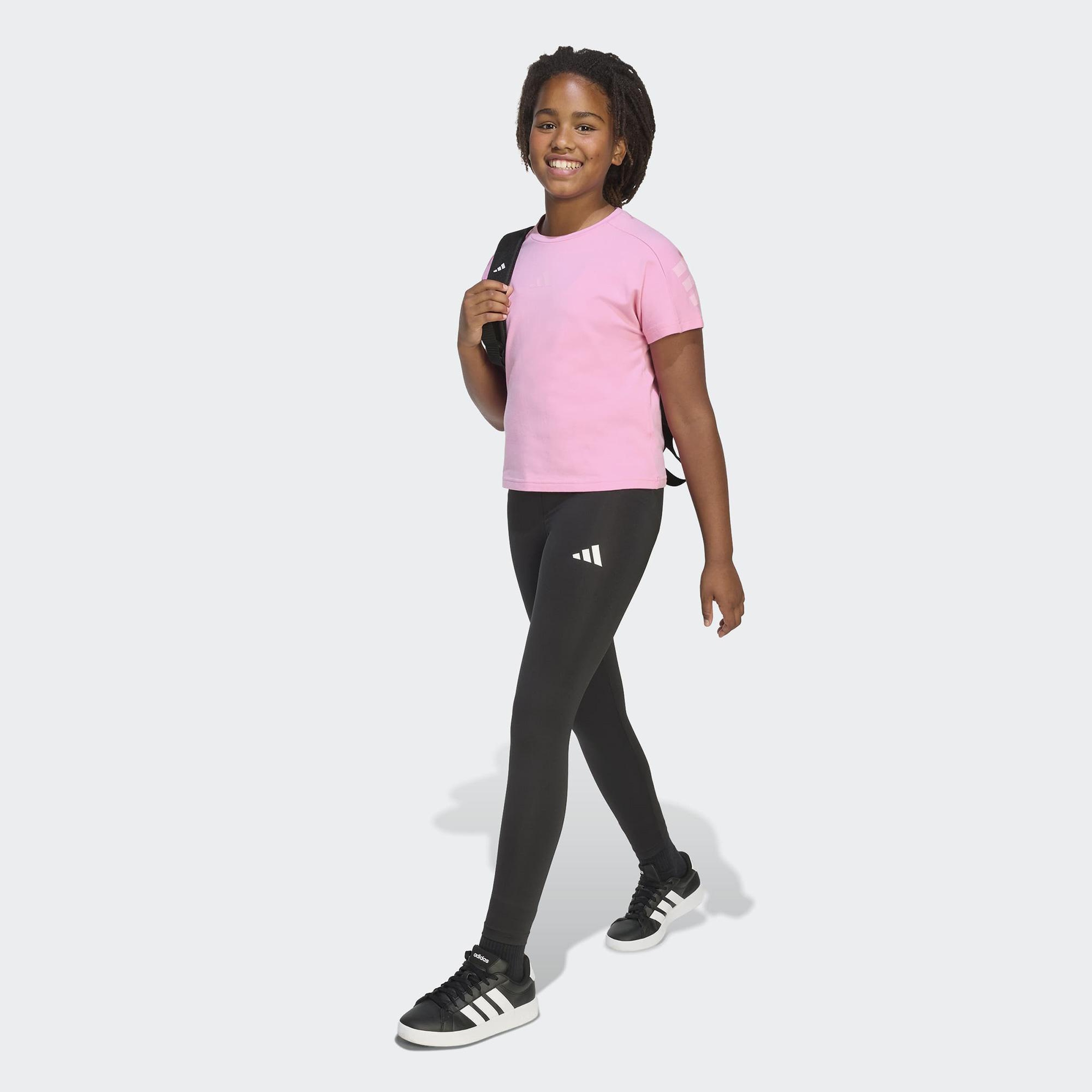 adidas Future Icons 3-Stripes Çocuk Pembe T-Shirt