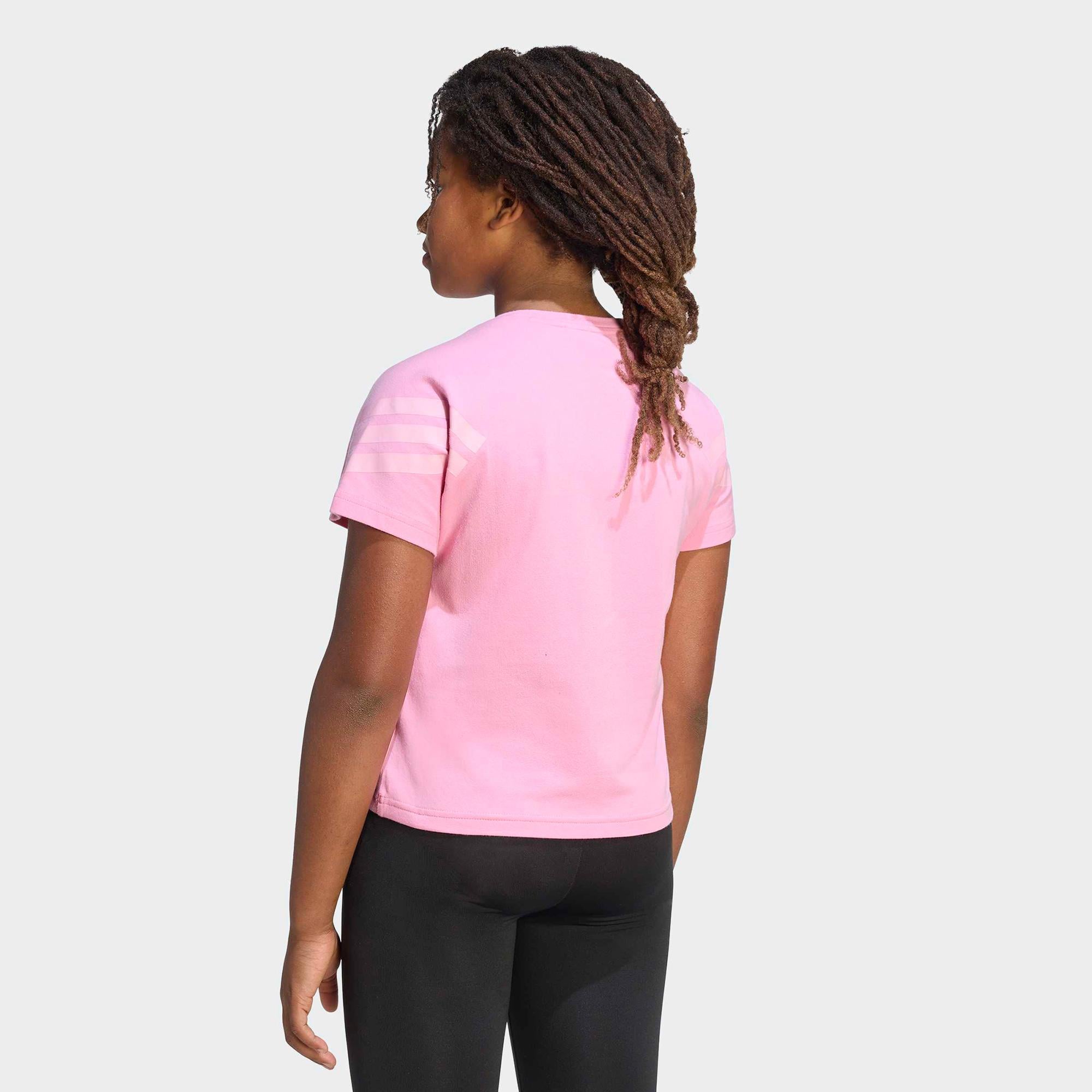 adidas Future Icons 3-Stripes Çocuk Pembe T-Shirt