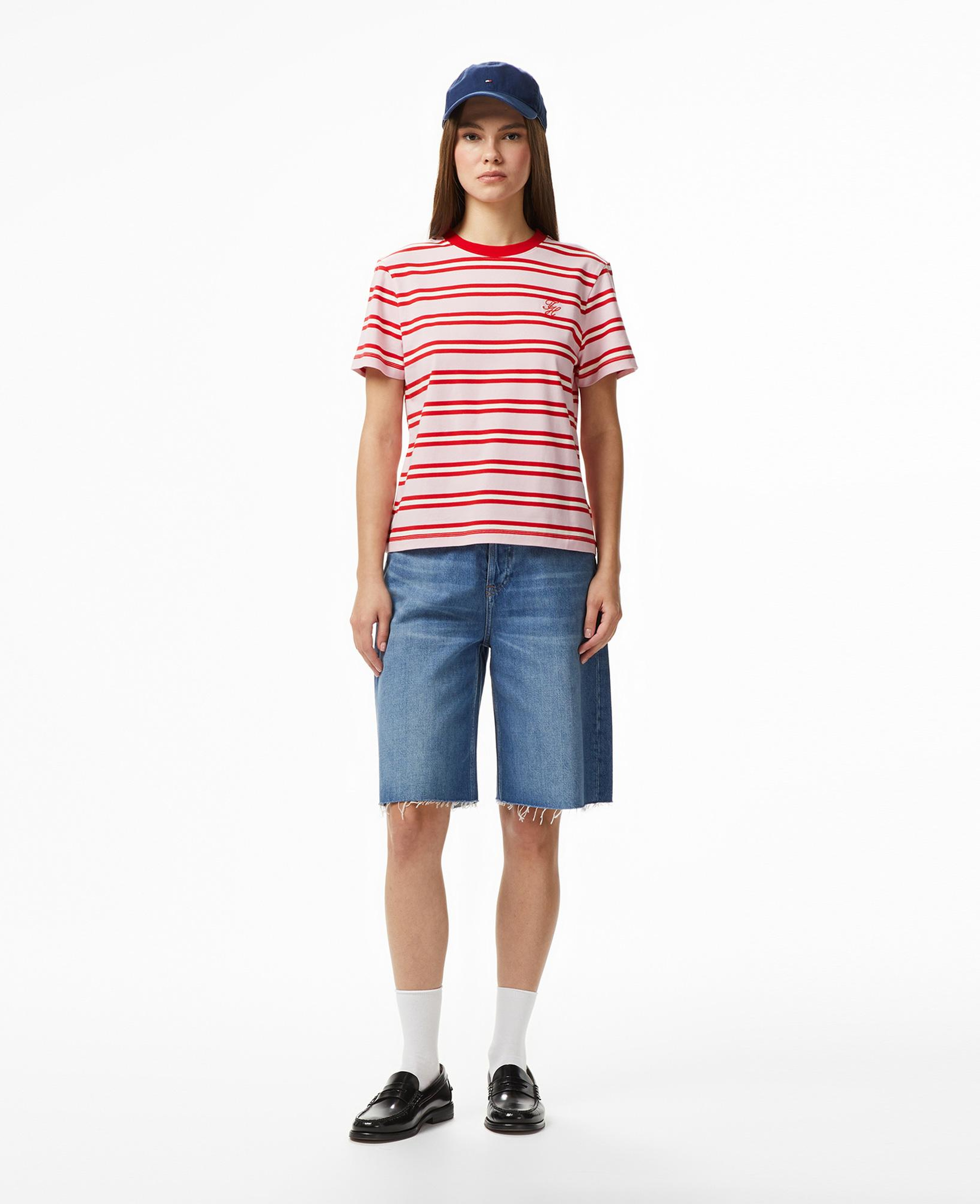 Tommy Hilfiger Script Kadın Pembe T-Shirt