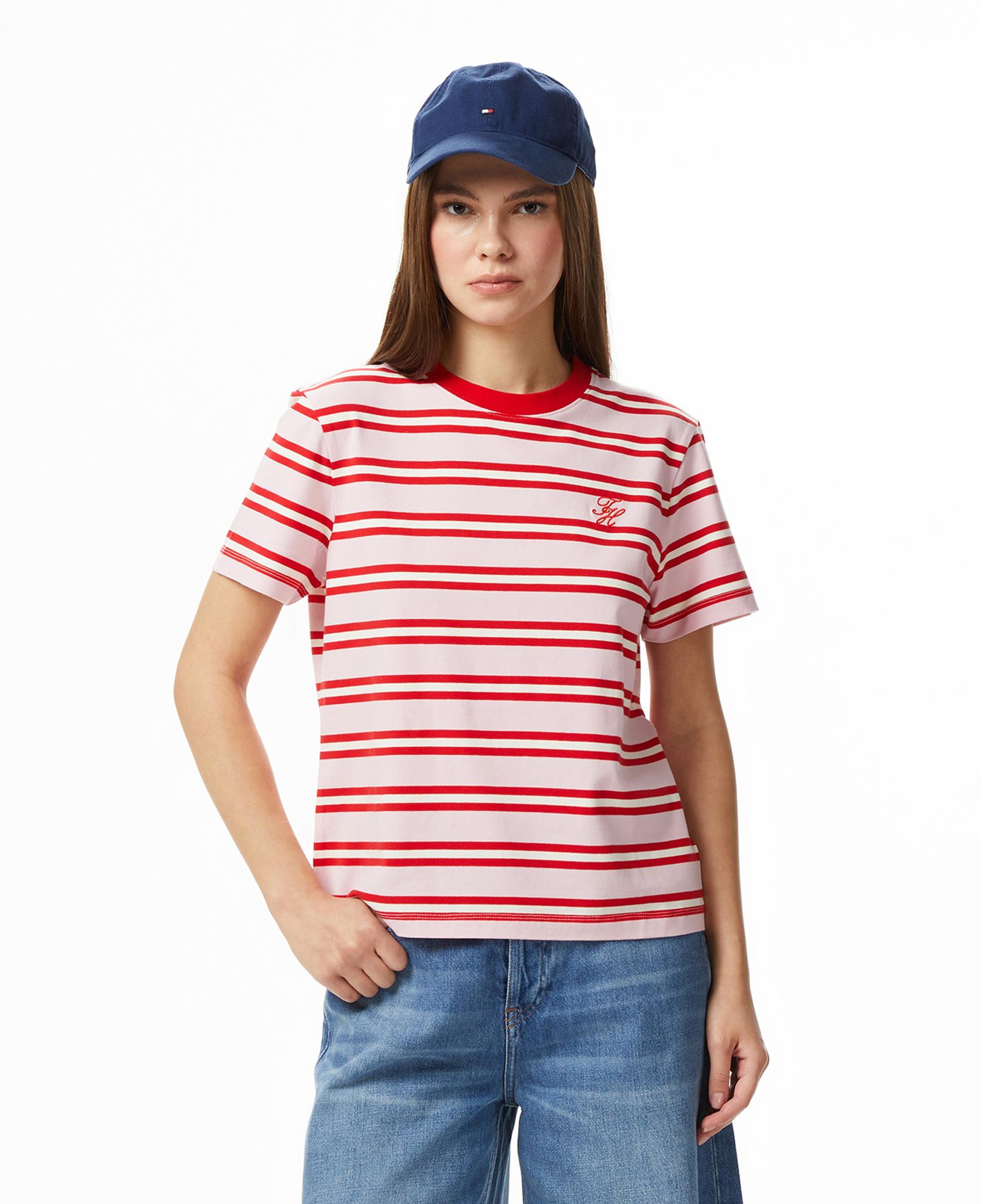 Tommy Hilfiger Script Kadın Pembe T-Shirt