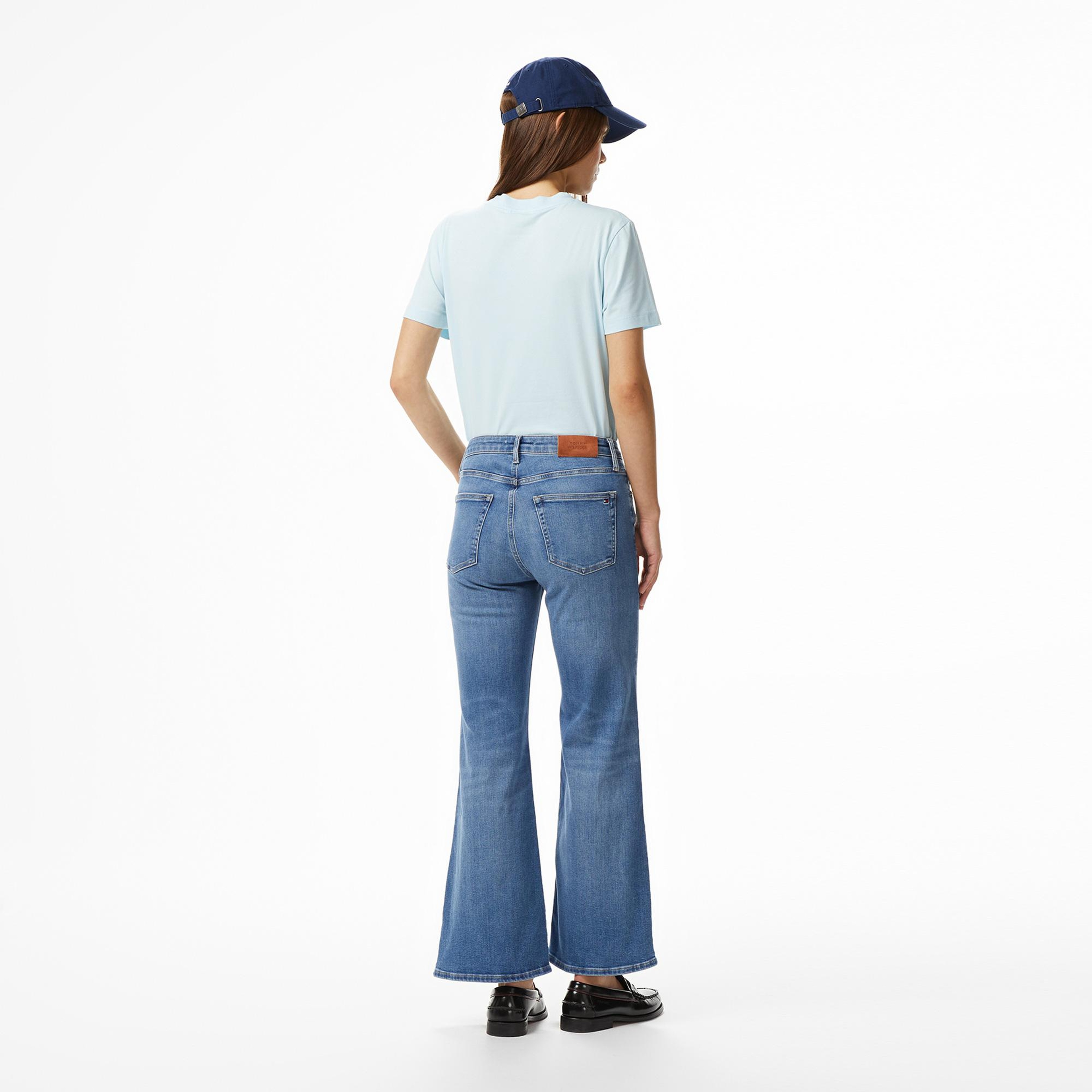 Tommy Hilfiger Mid Blue Essentials Kadın Mavi Jean