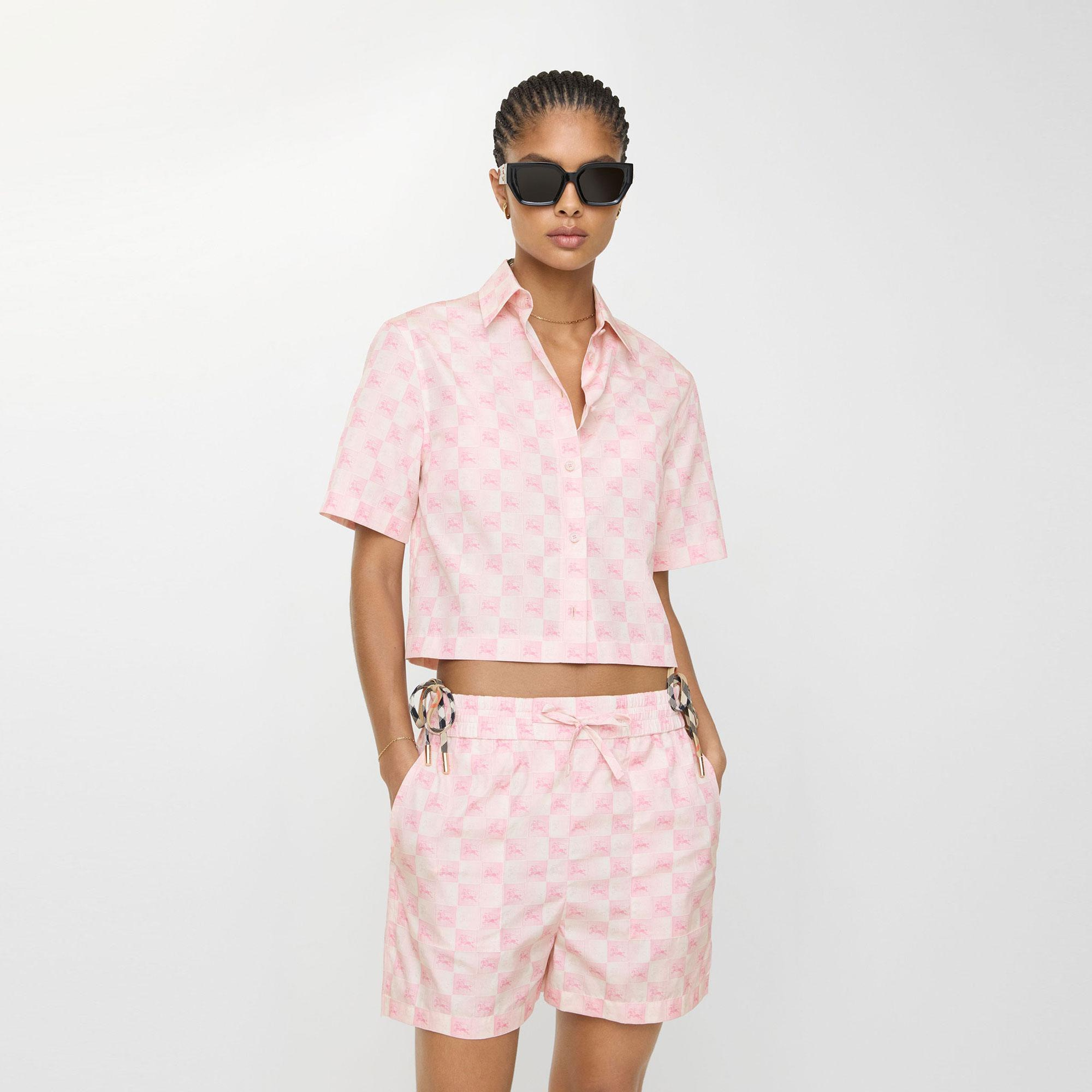 Burberry Kadın Pembe Gömlek