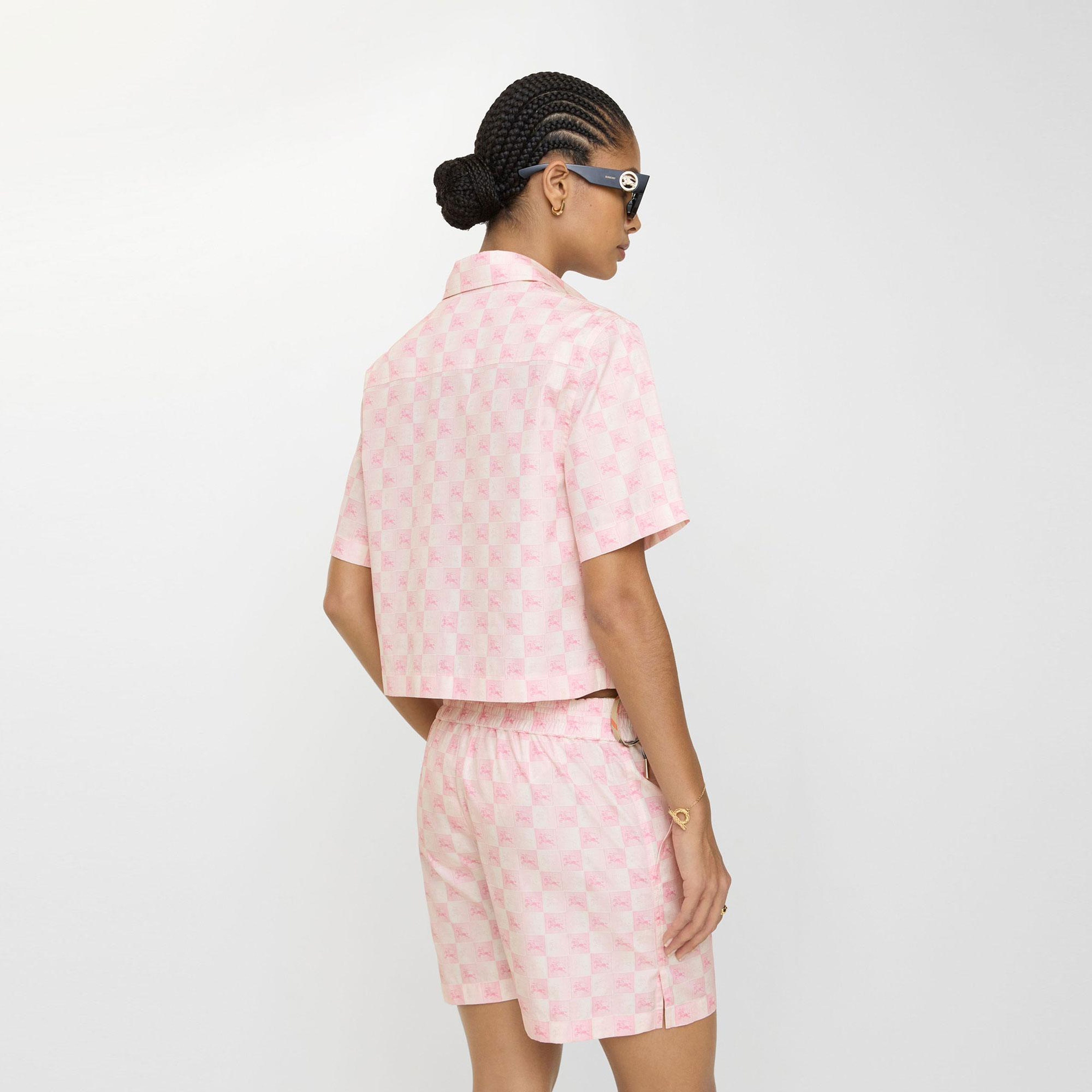 Burberry Kadın Pembe Gömlek