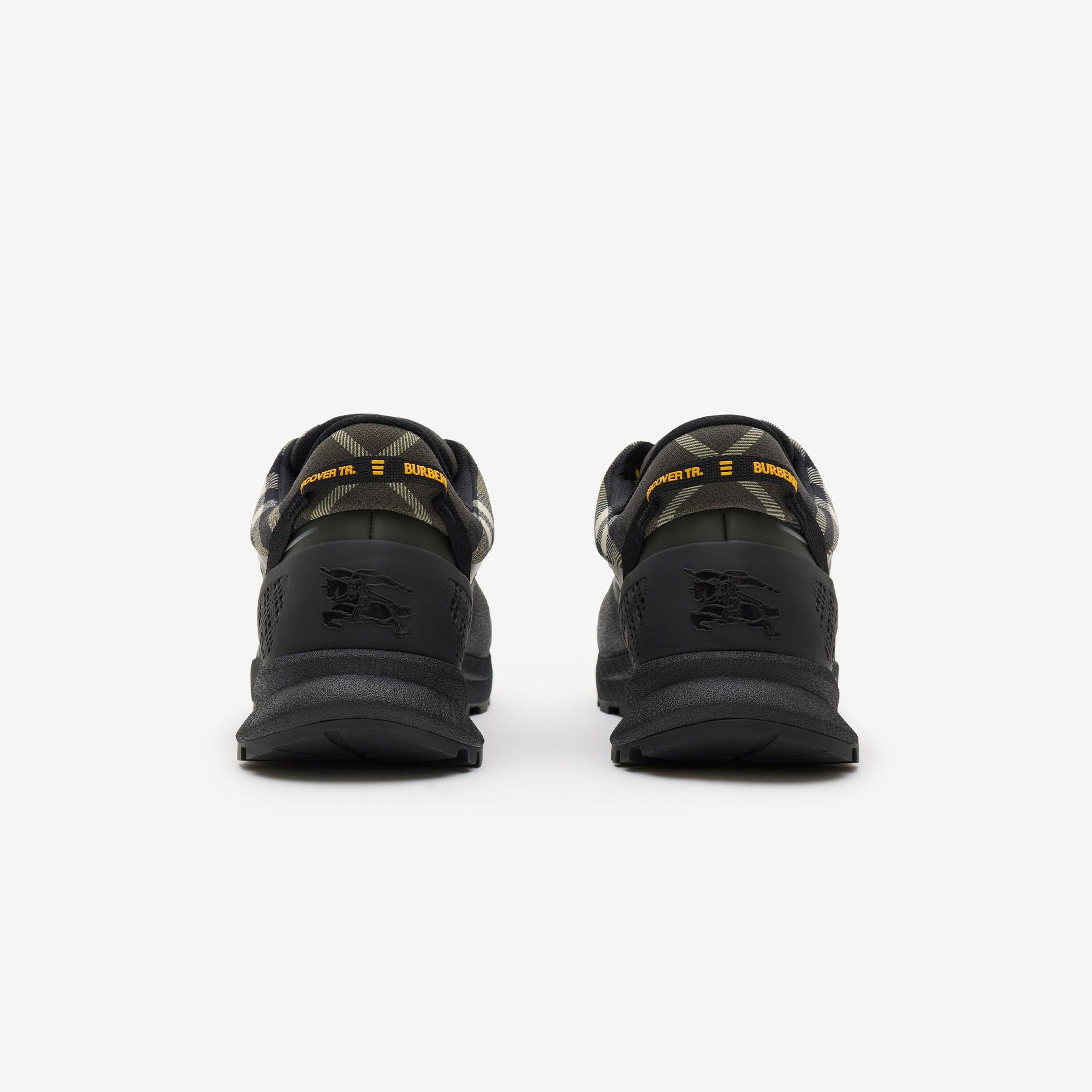 Burberry Check And Mesh Discover Erkek Haki Sneaker