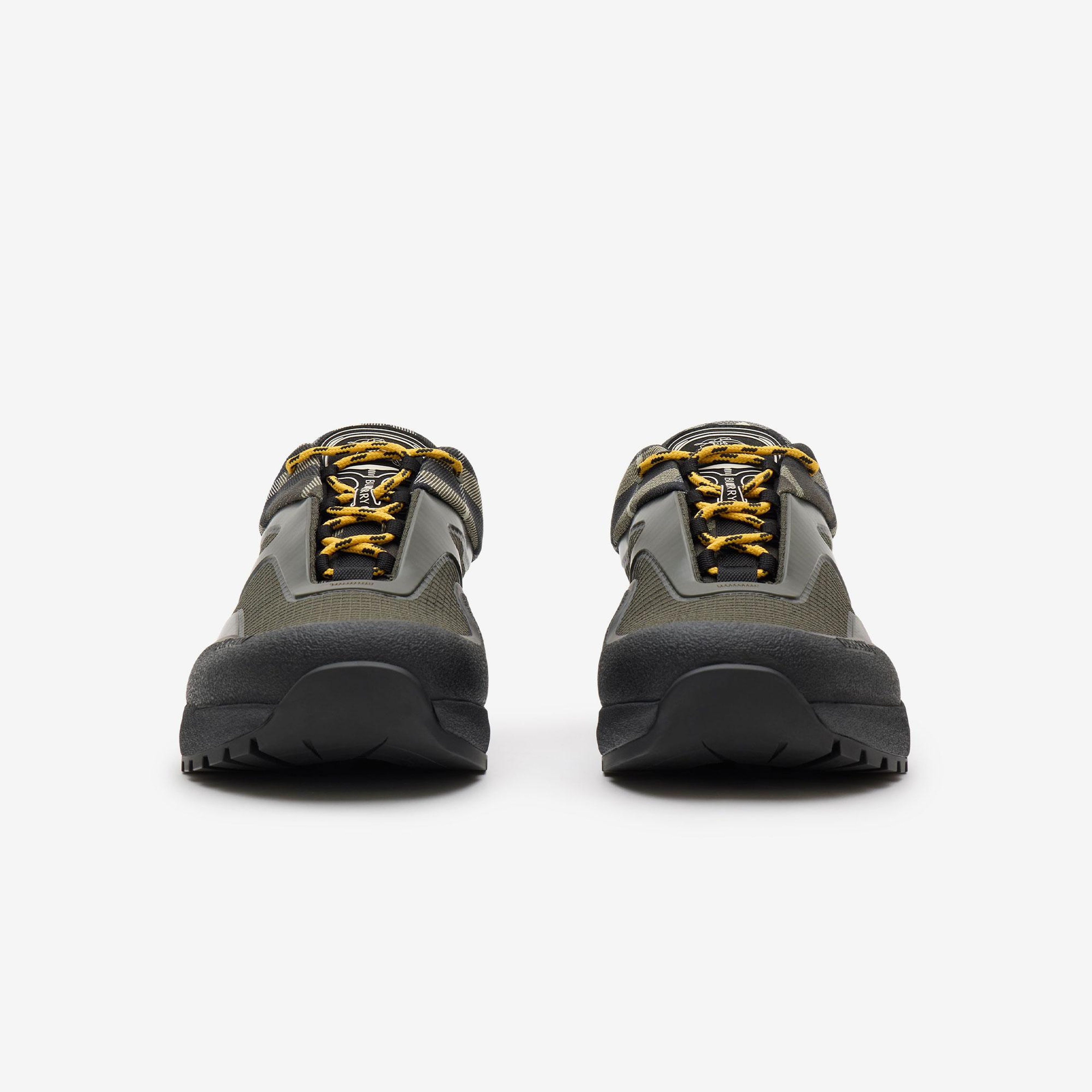 Burberry Check And Mesh Discover Erkek Haki Sneaker