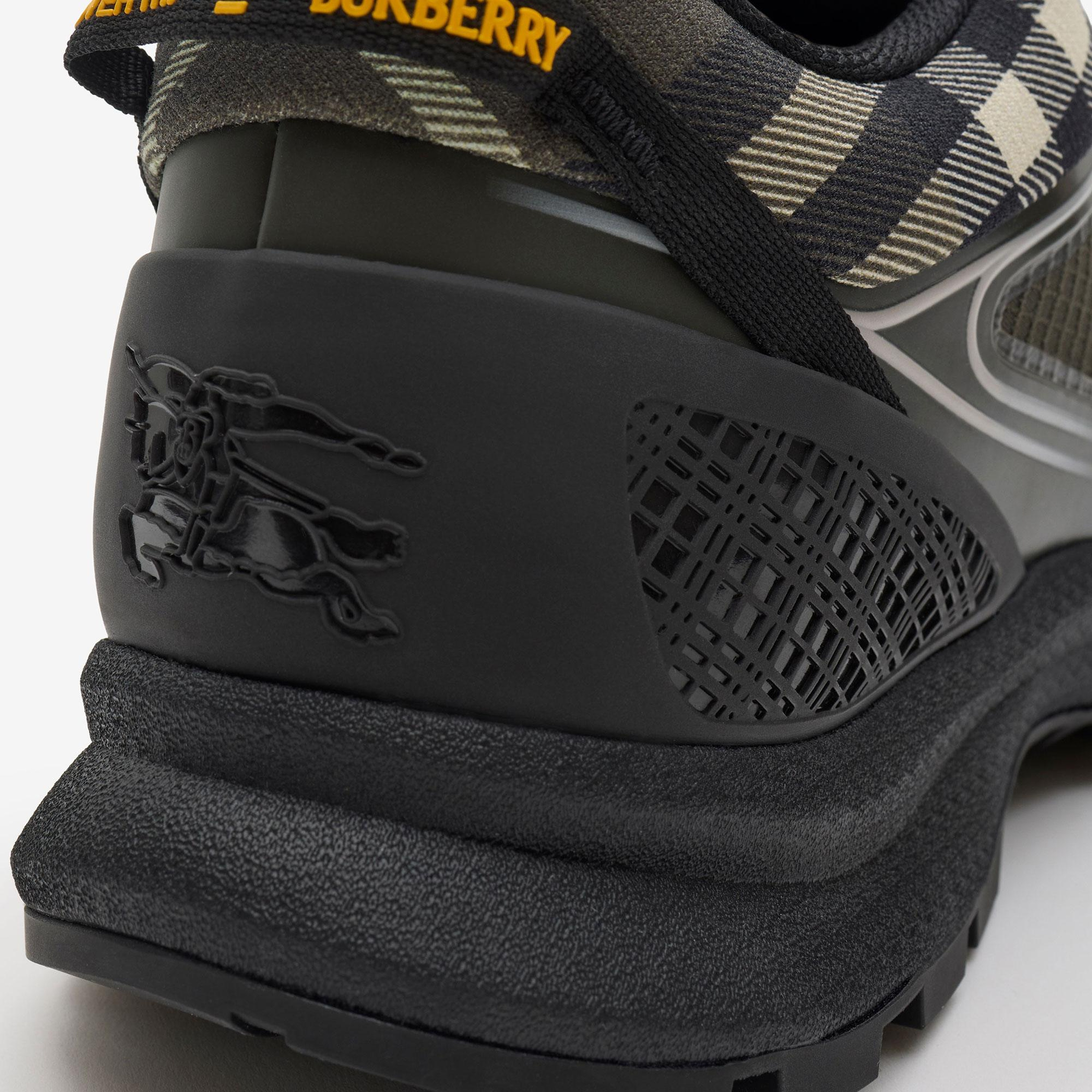 Burberry Check And Mesh Discover Erkek Haki Sneaker
