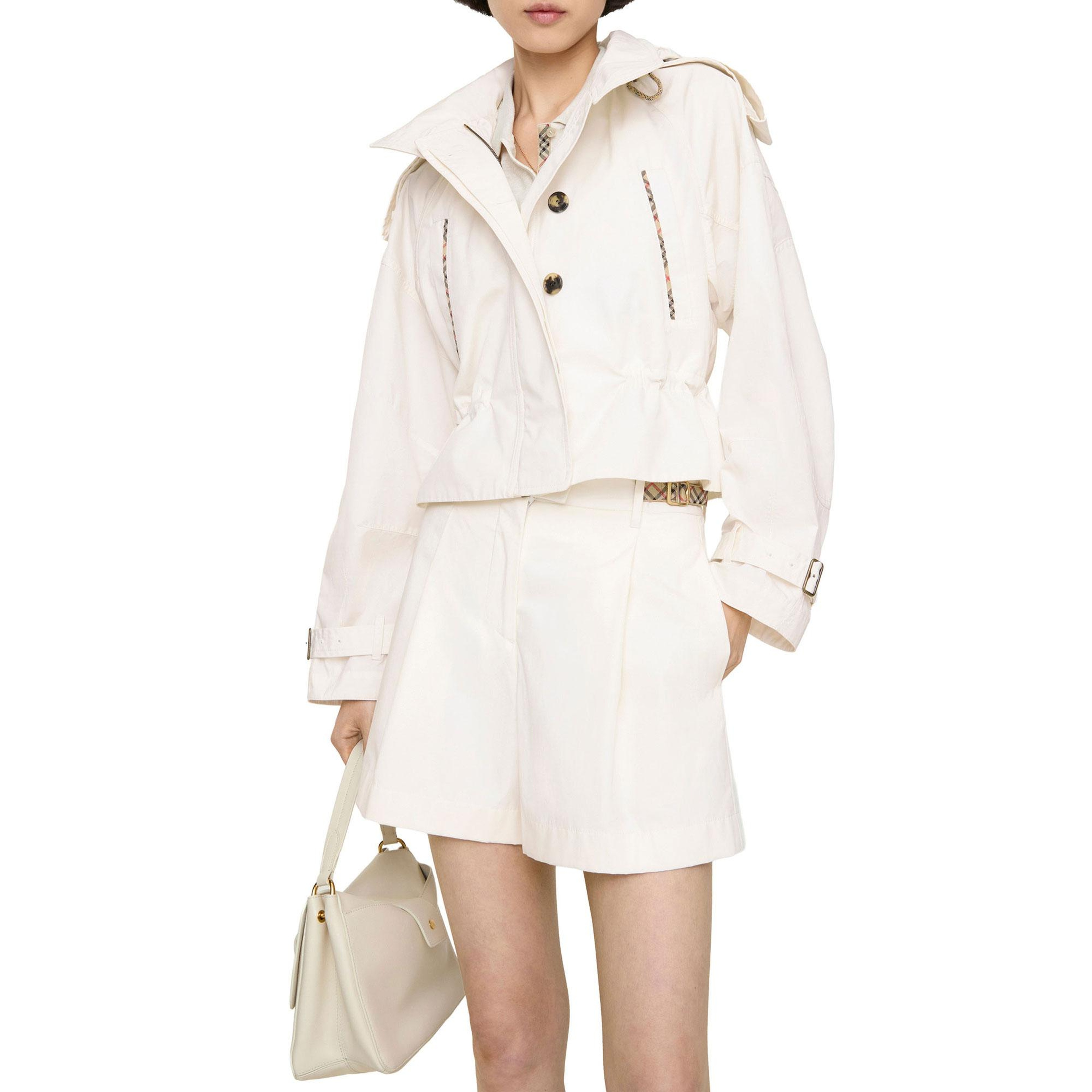 Burberry Kadın Beyaz Şort