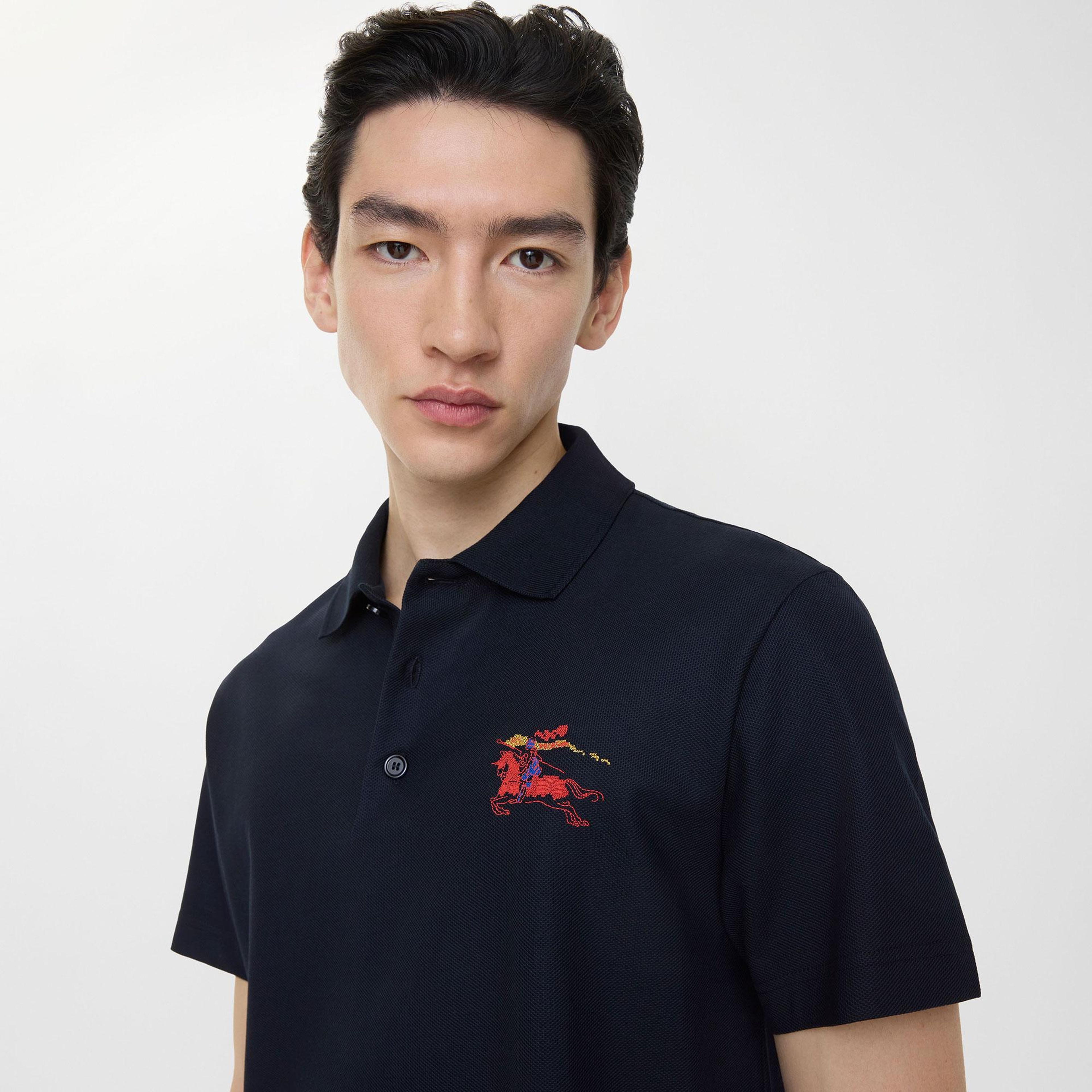 Burberry Cross Stitch Ekd Cotton Erkek Lacivert Polo