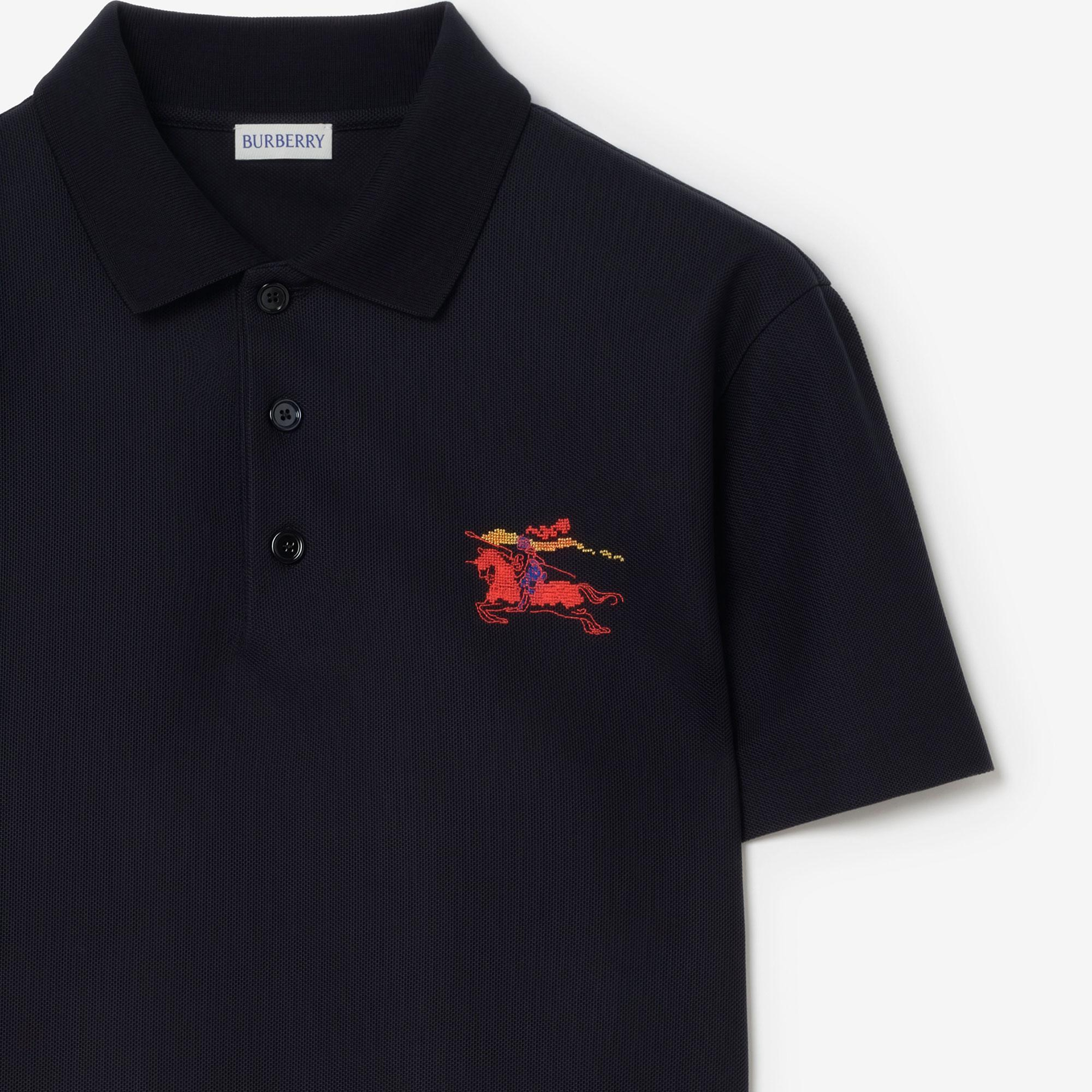 Burberry Cross Stitch Ekd Cotton Erkek Lacivert Polo