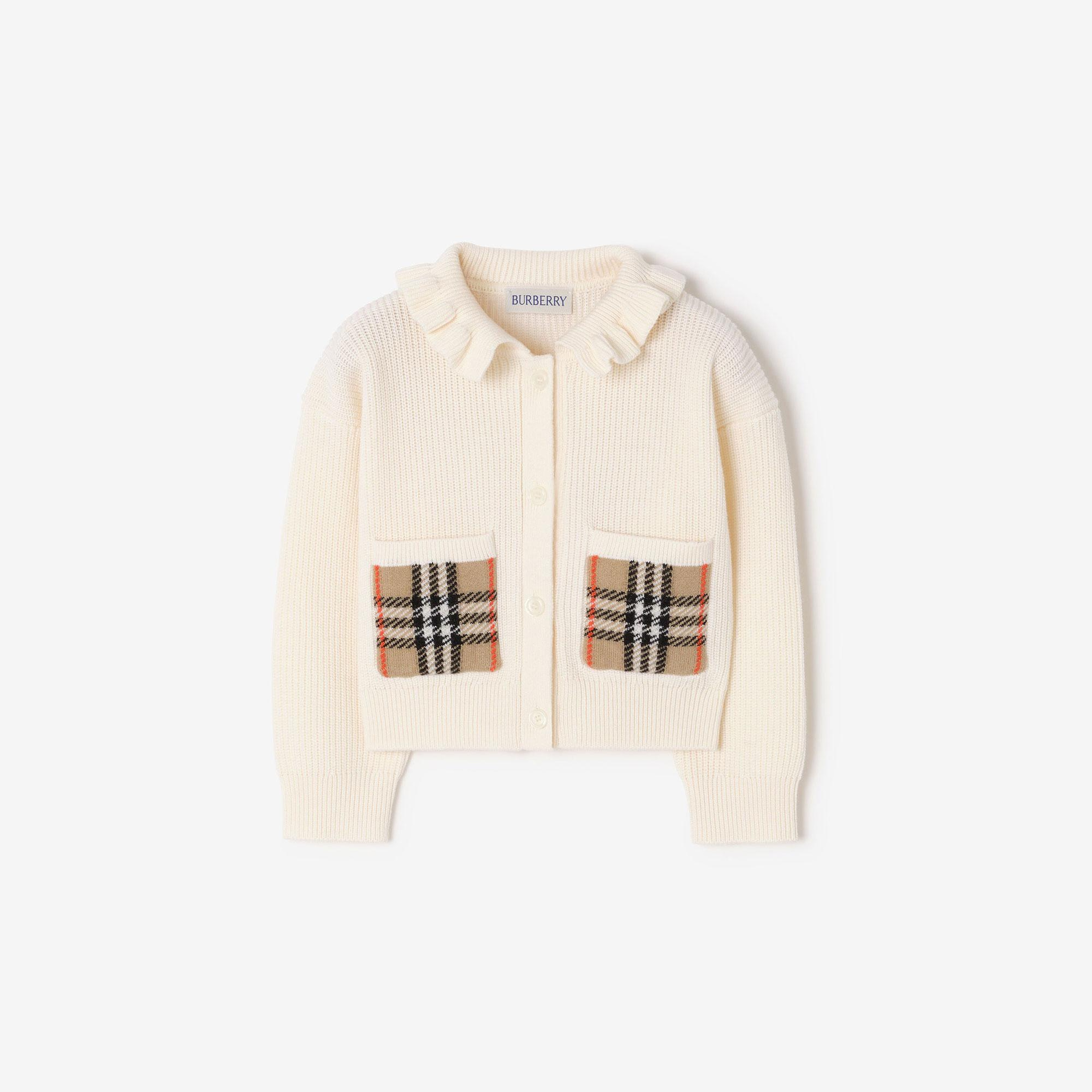 Burberry Çocuk Beyaz Hırka