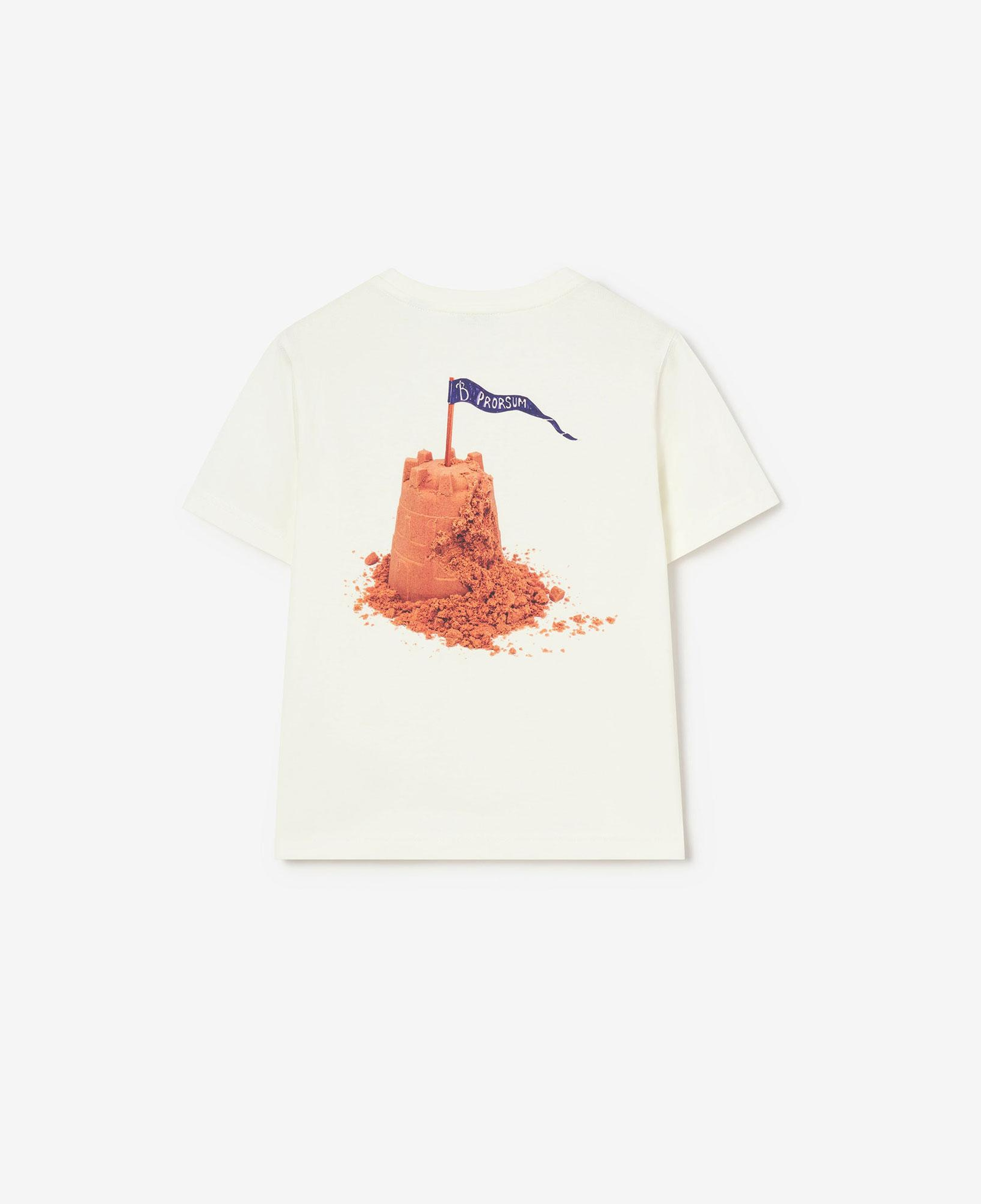 Burberry Sandy Logo Cotton Çocuk Beyaz T-Shirt