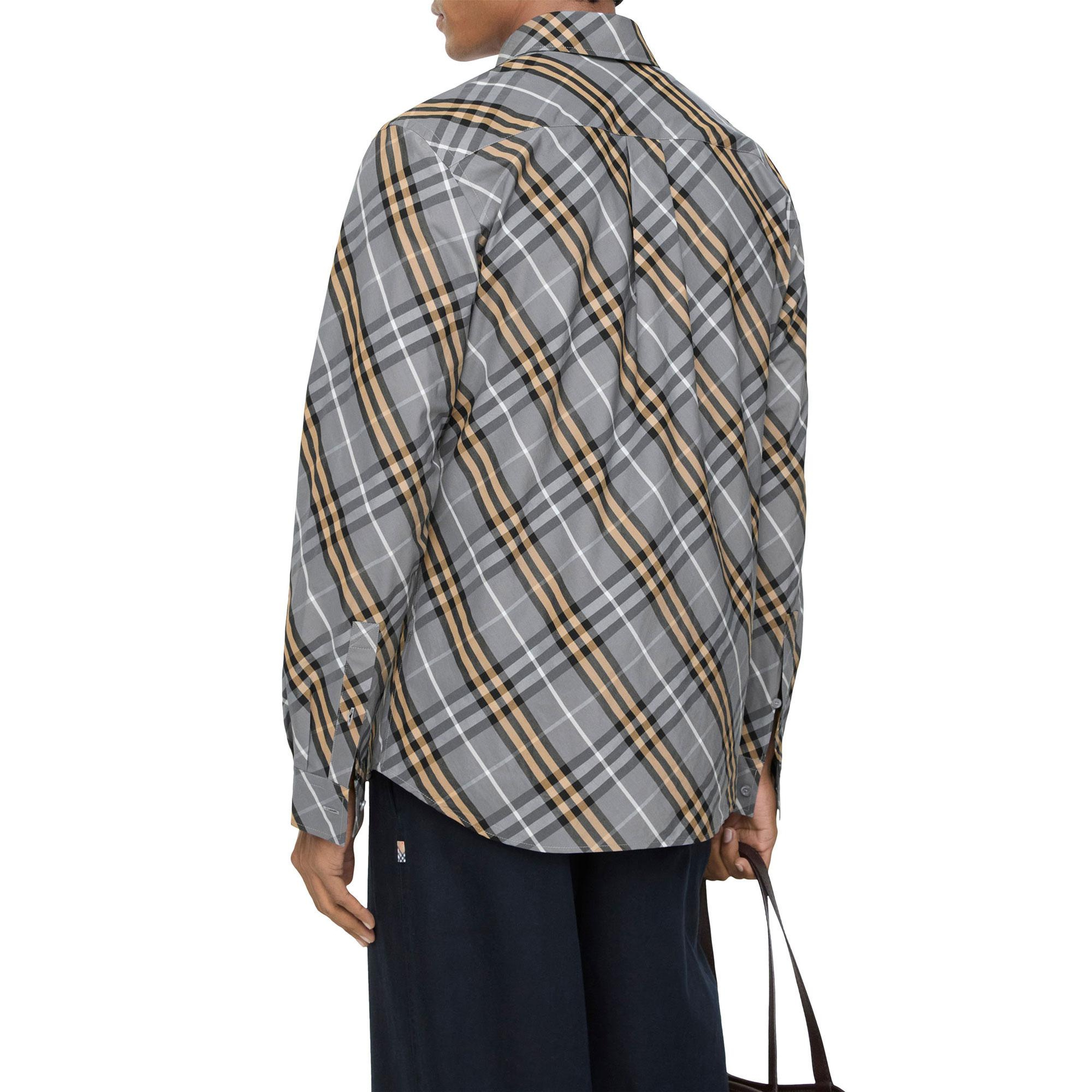 Burberry Erkek Mavi Gömlek