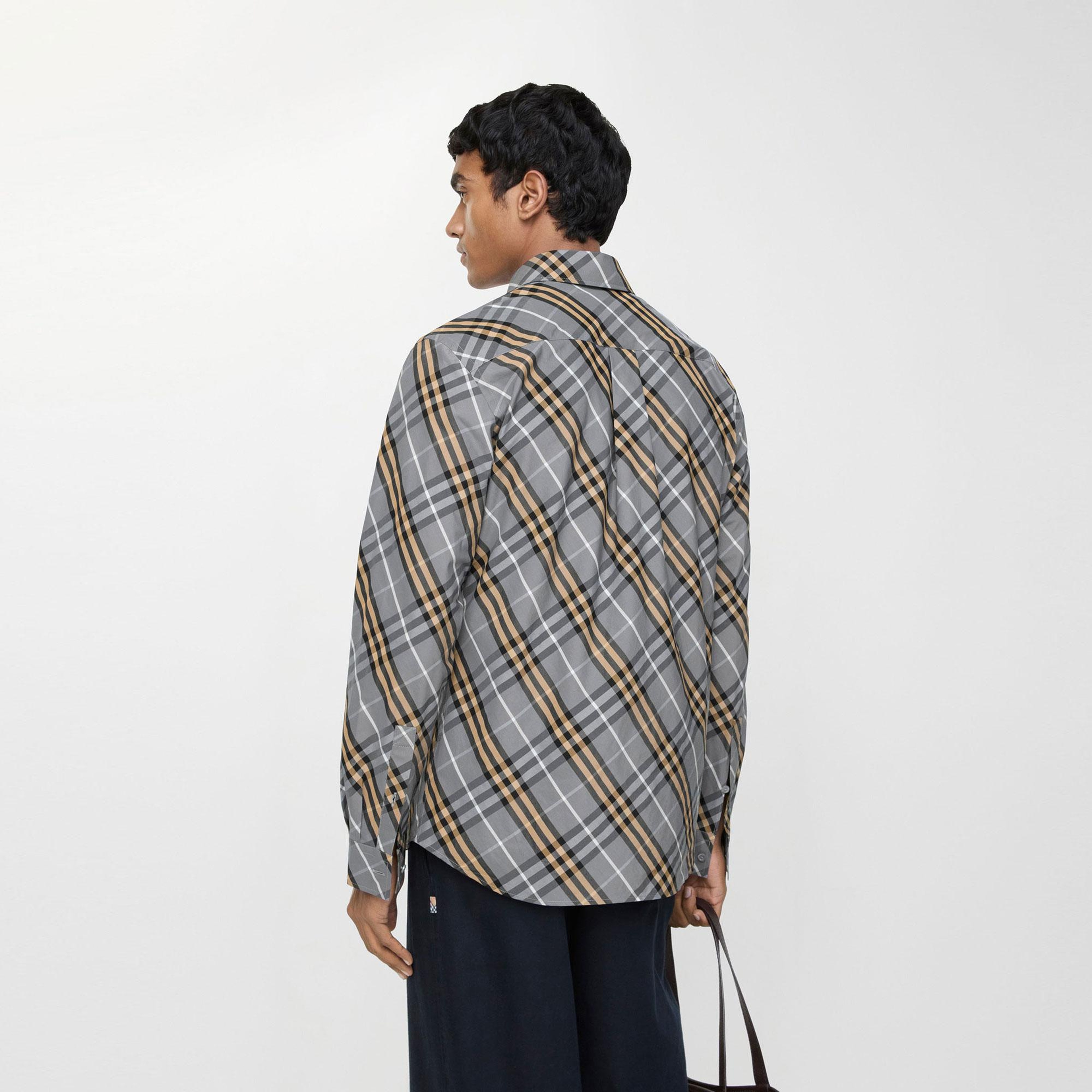 Burberry Erkek Mavi Gömlek