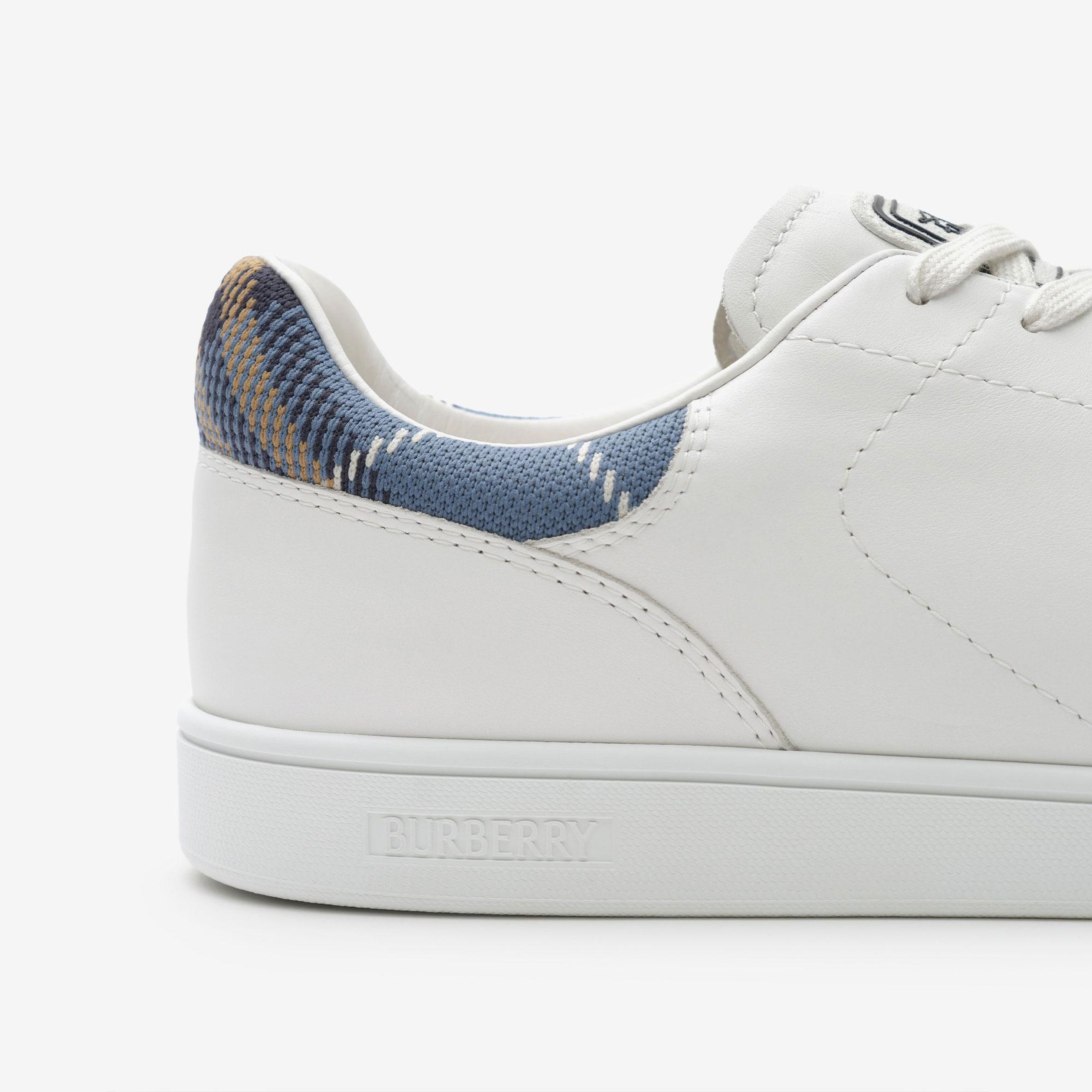 Burberry Leather Set Erkek Beyaz Sneaker