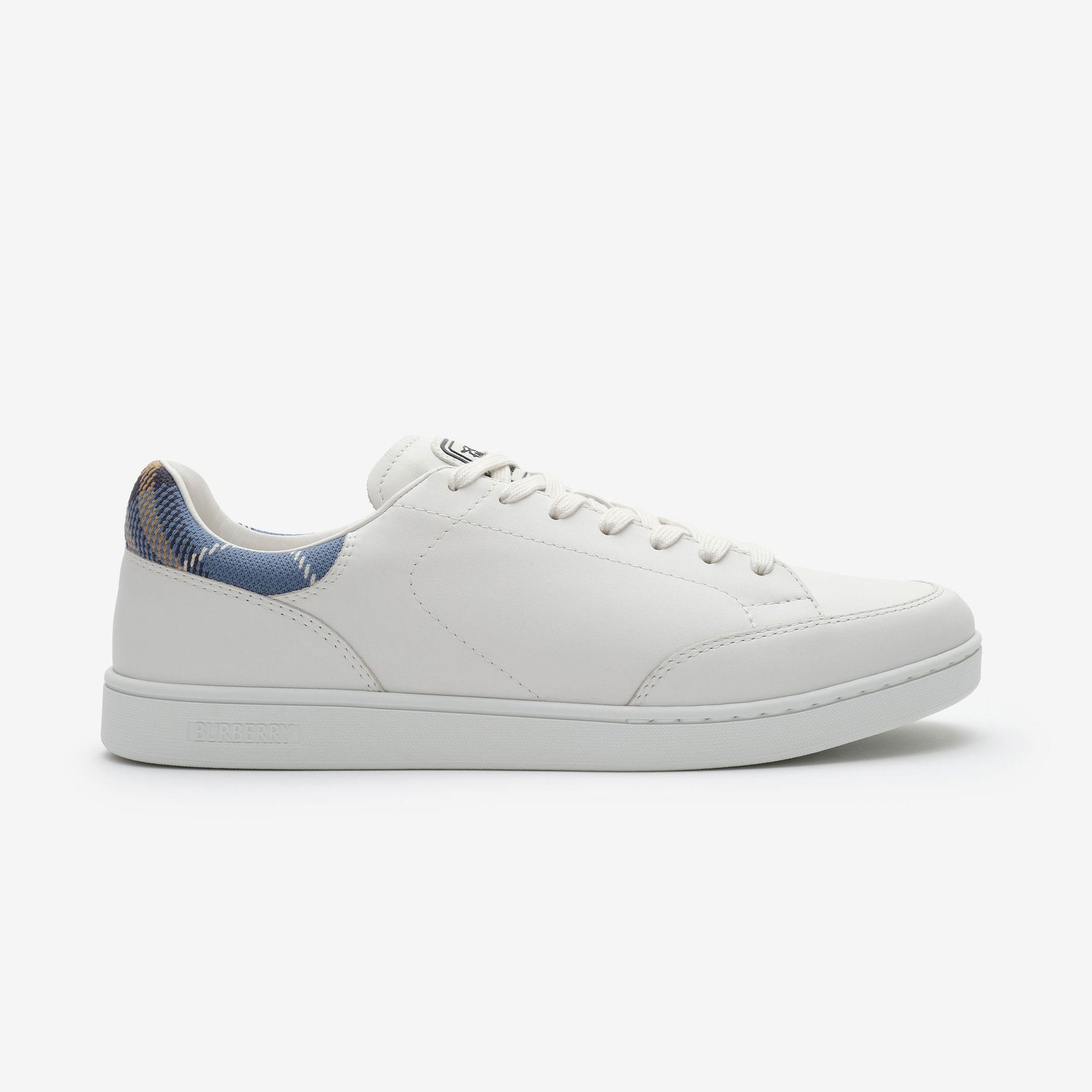 Burberry Leather Set Erkek Beyaz Sneaker