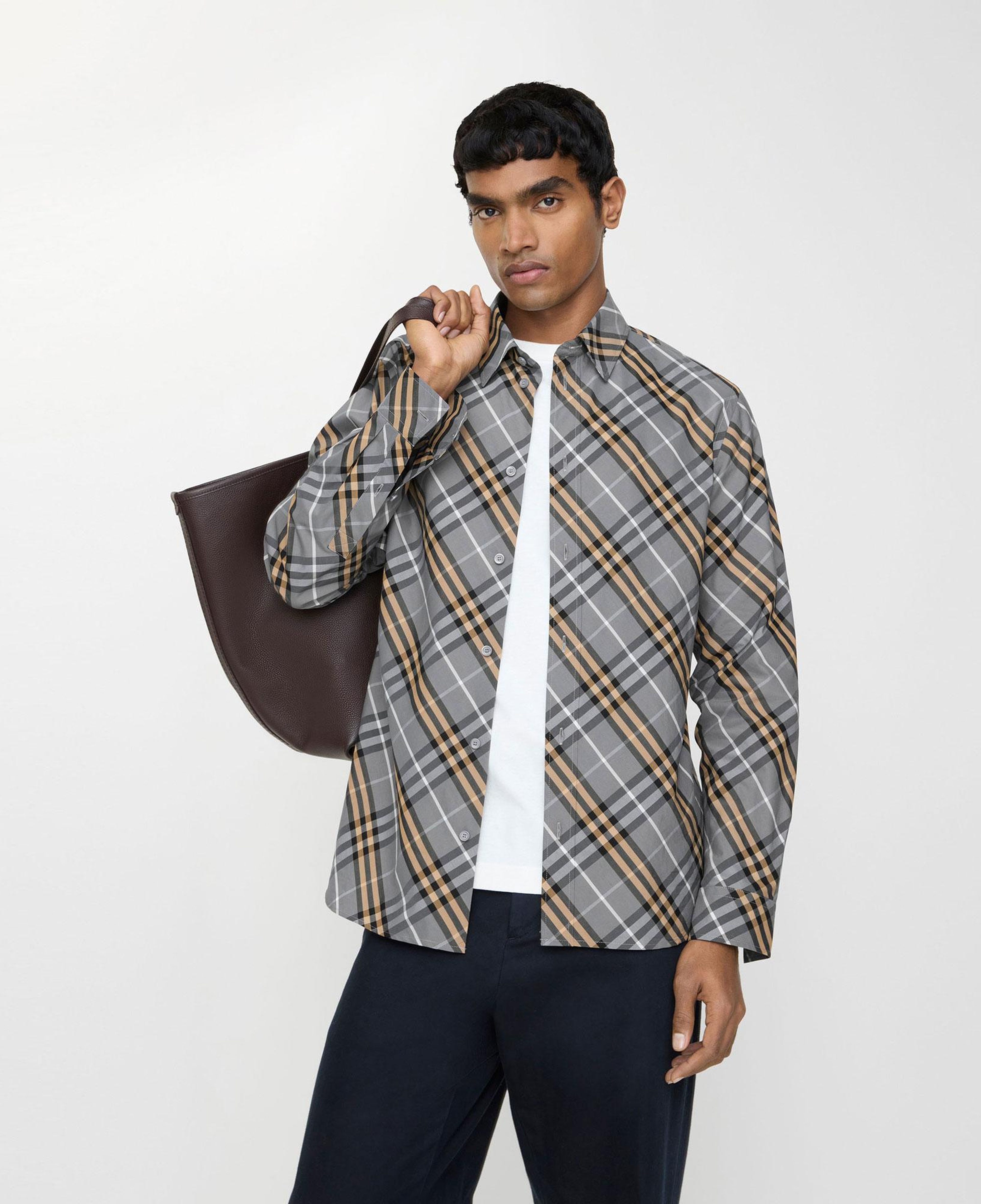 Burberry Erkek Mavi Gömlek