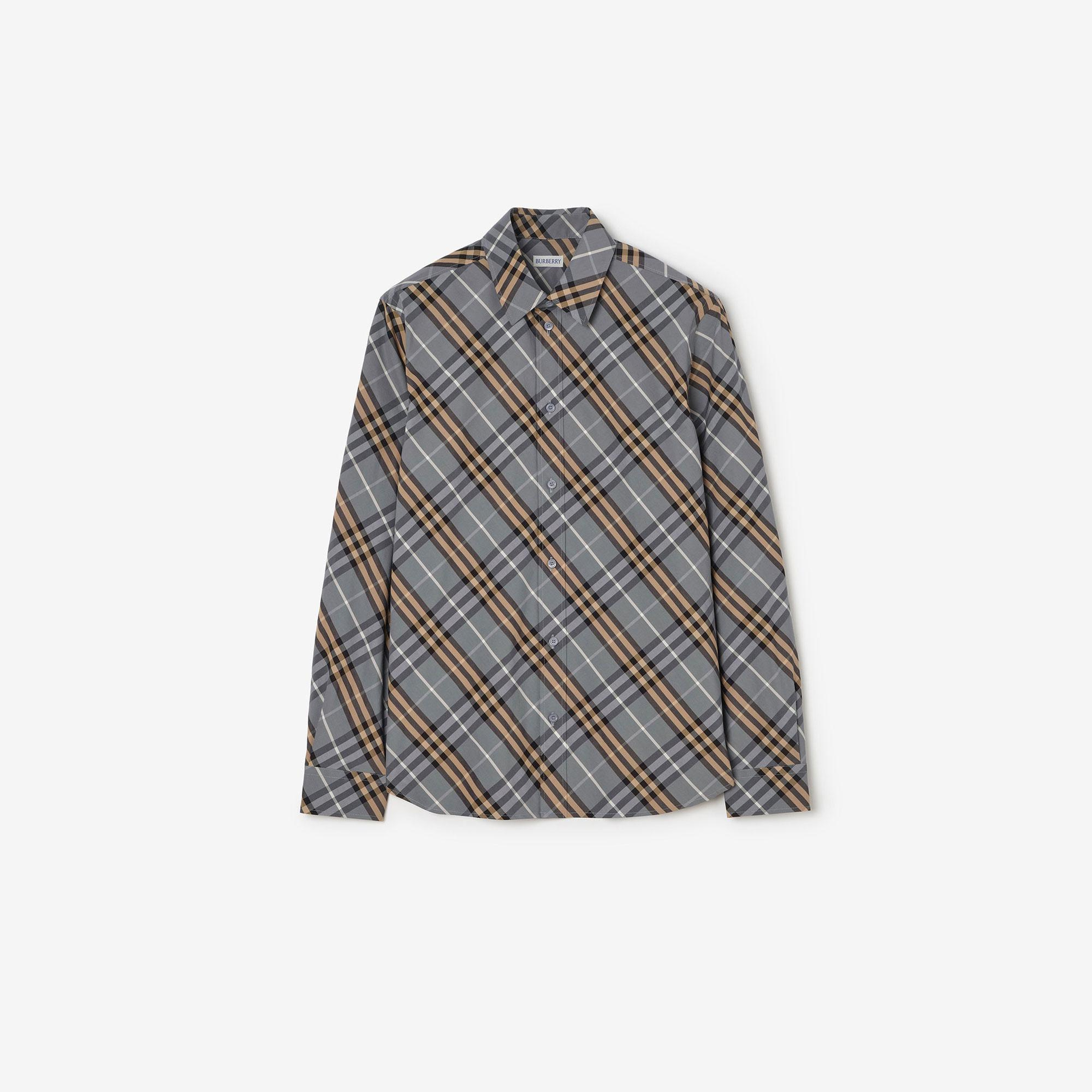 Burberry Erkek Mavi Gömlek