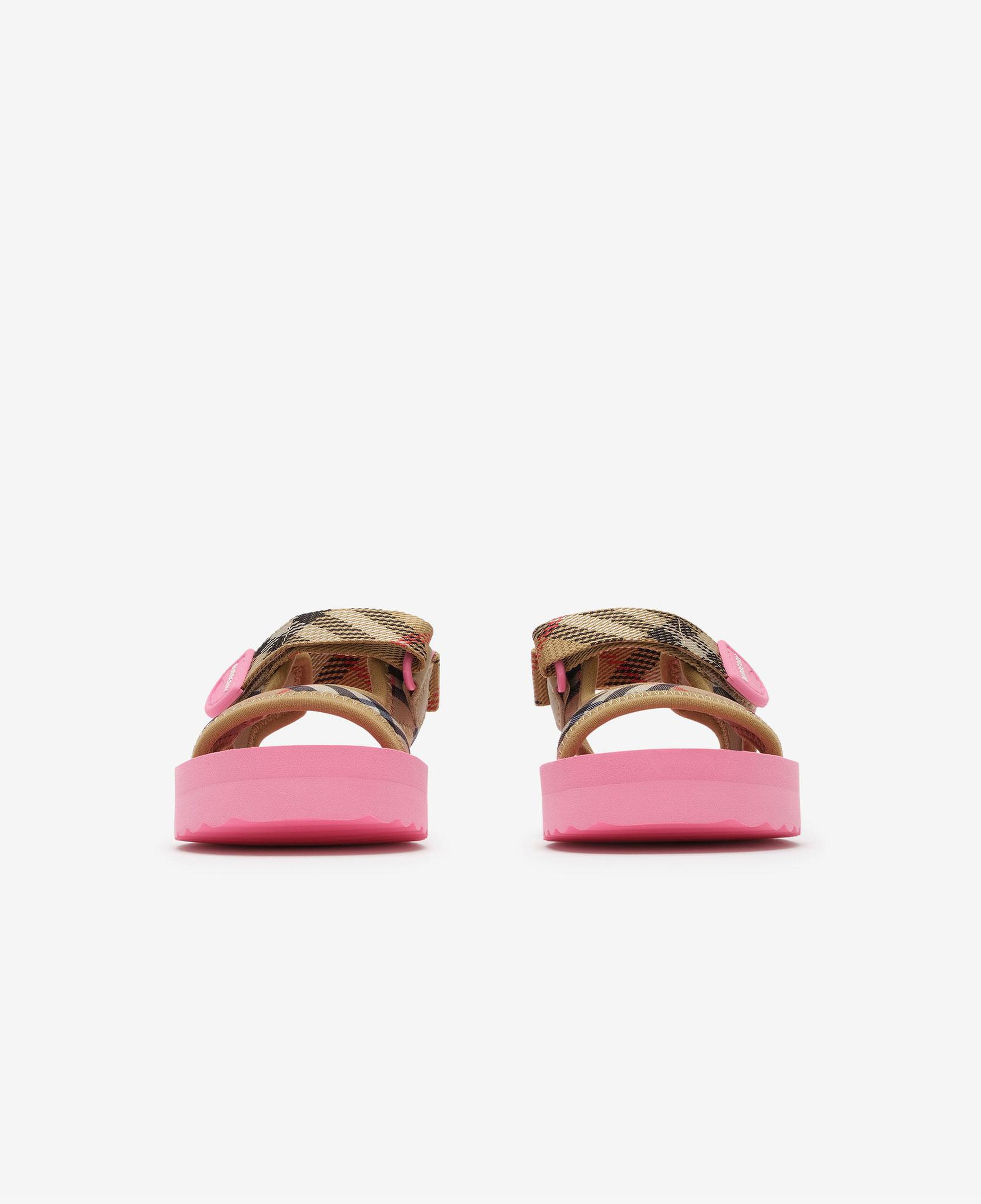 Burberry Check Çocuk Pembe Sandalet