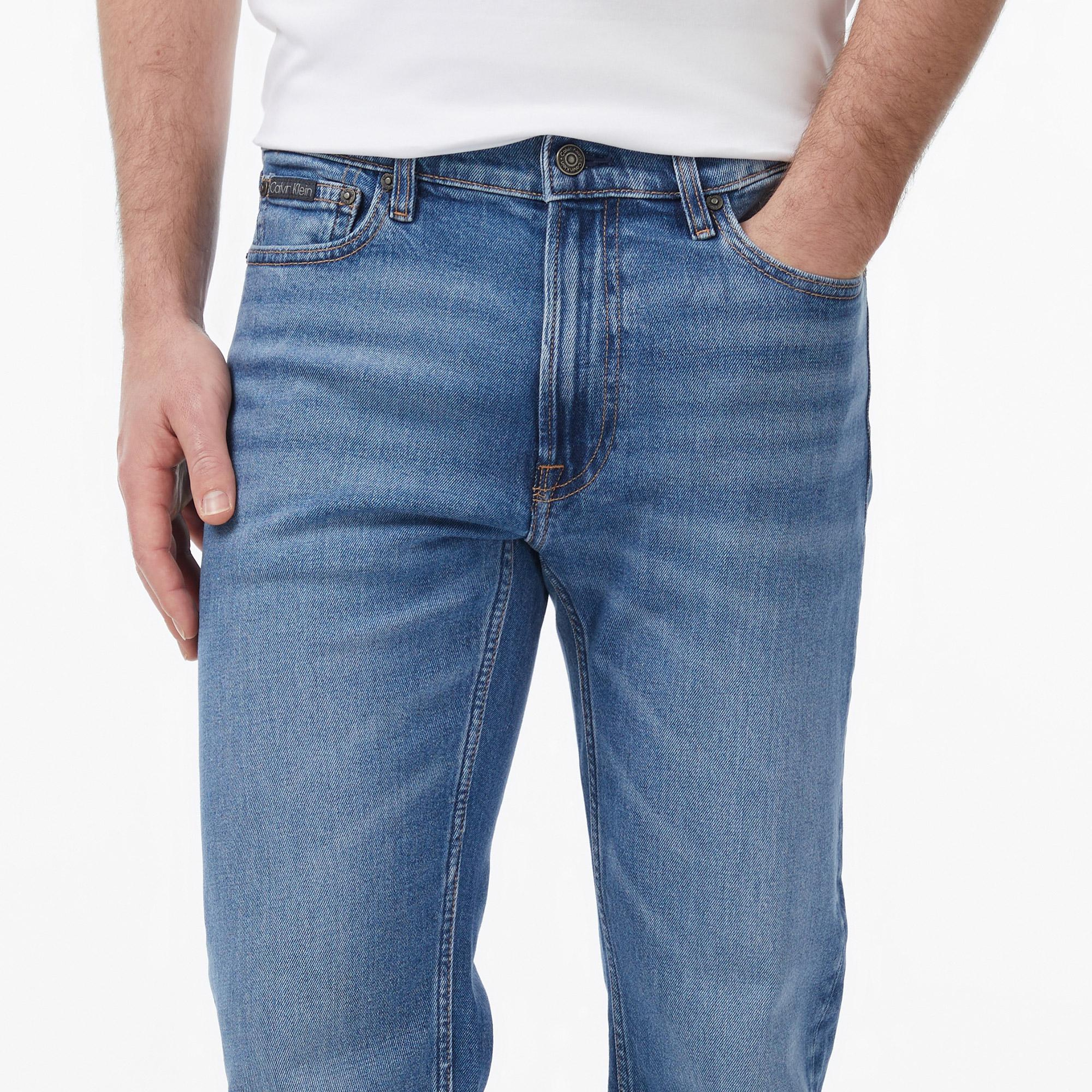 Calvin Klein Slim Straight Diggory Erkek Mavi Jean