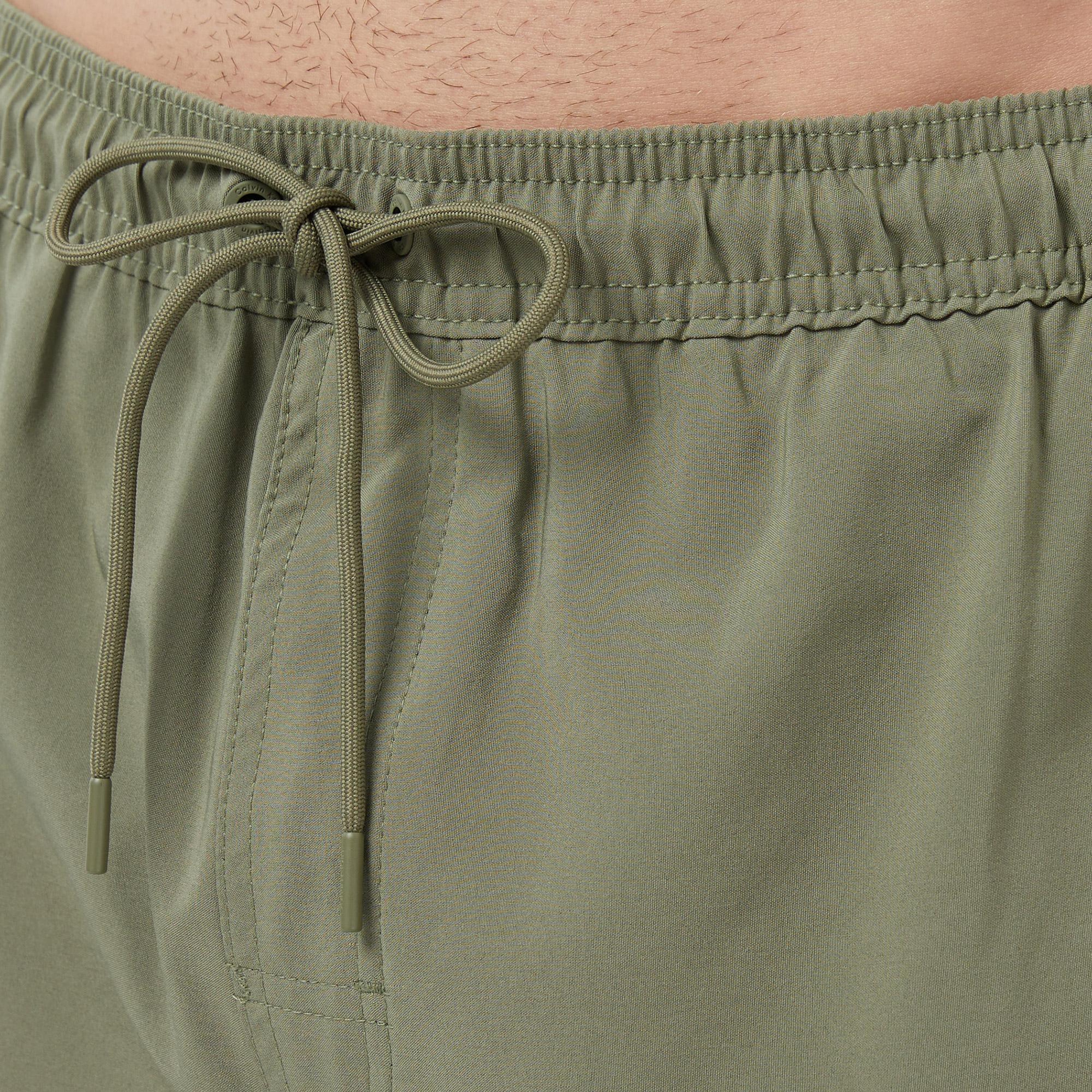 Calvin Klein Medium Drawstring Core Erkek Haki Deniz Şortu