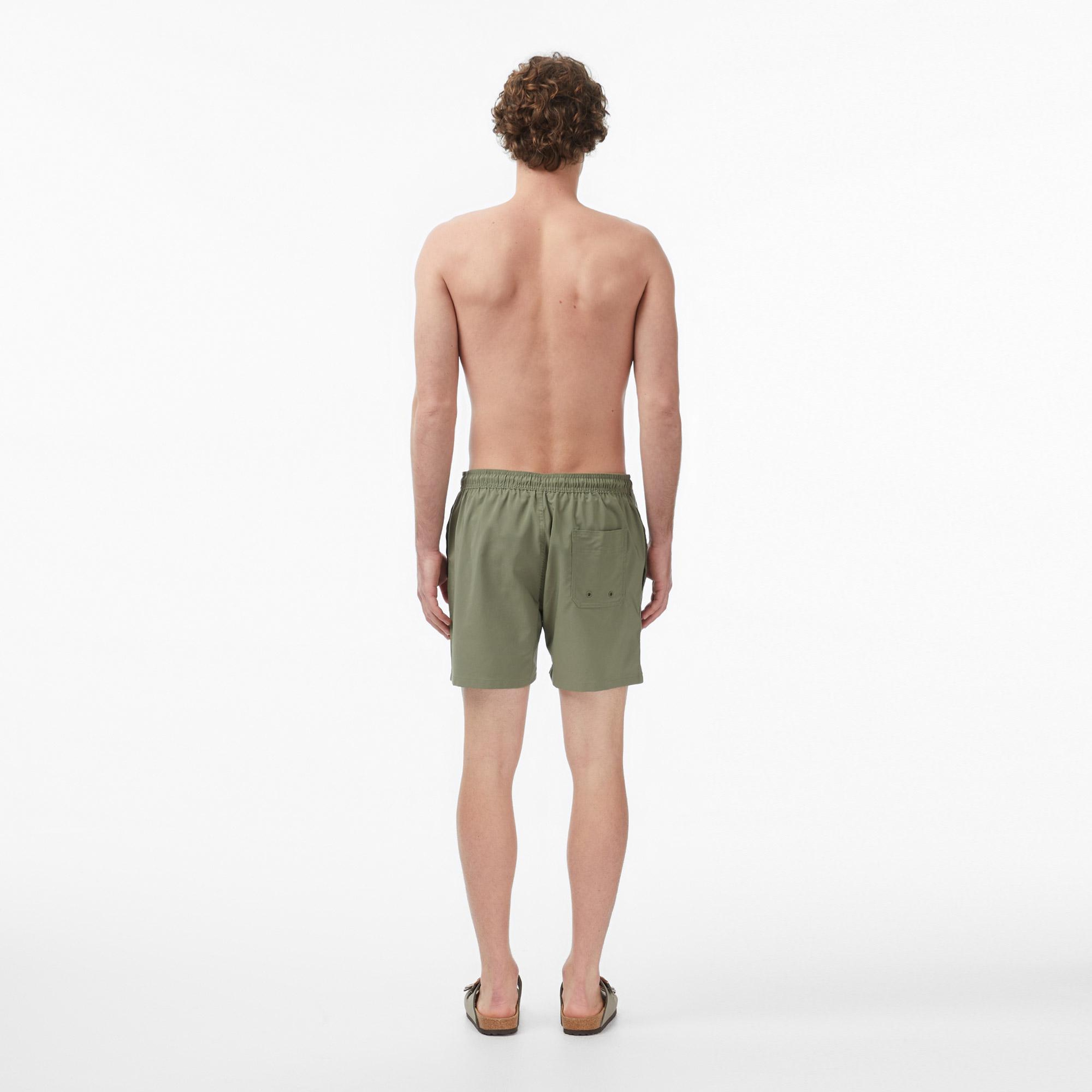 Calvin Klein Medium Drawstring Core Erkek Haki Deniz Şortu