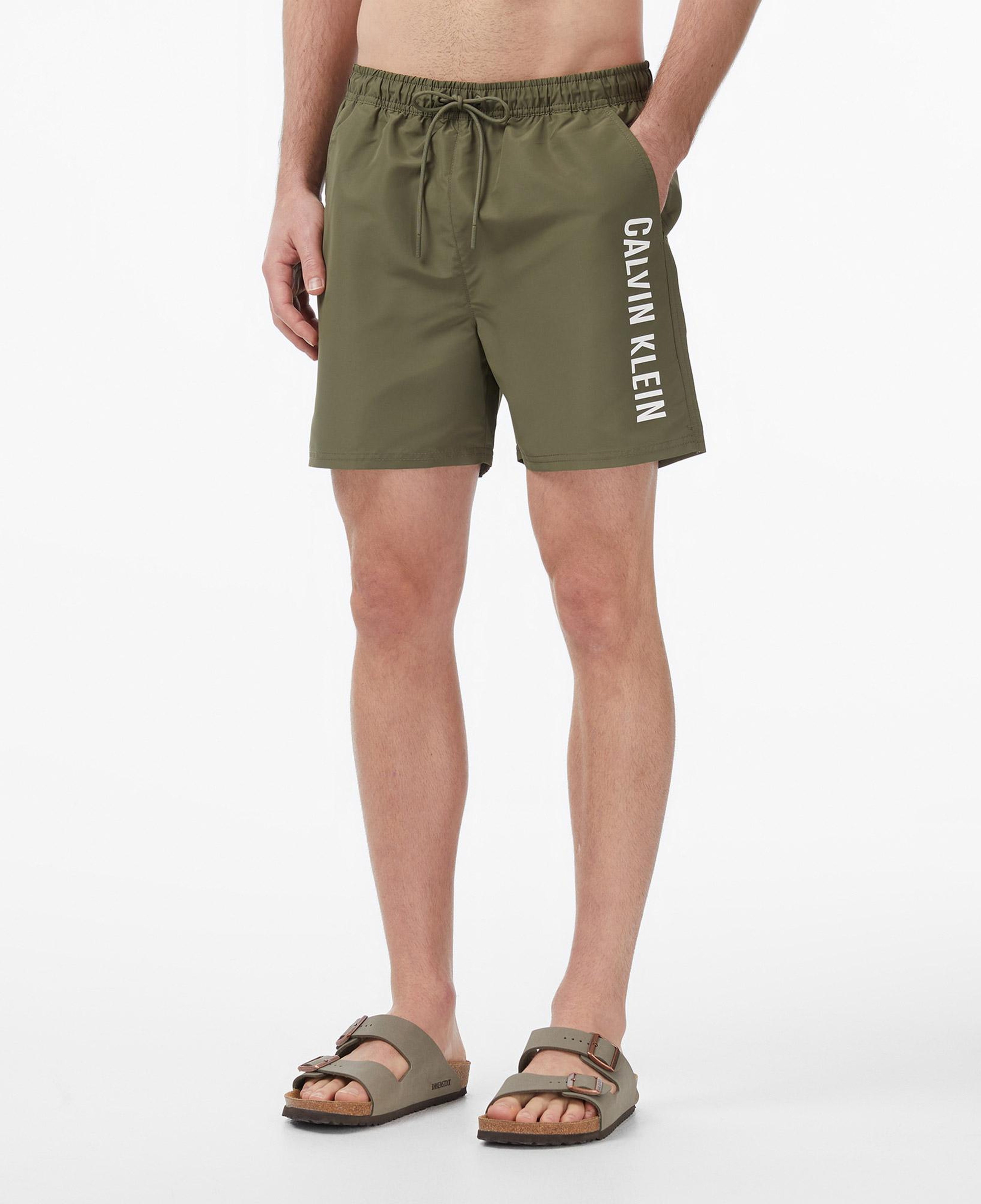 Calvin Klein Medium Drawstring Erkek Yeşil Deniz Şortu