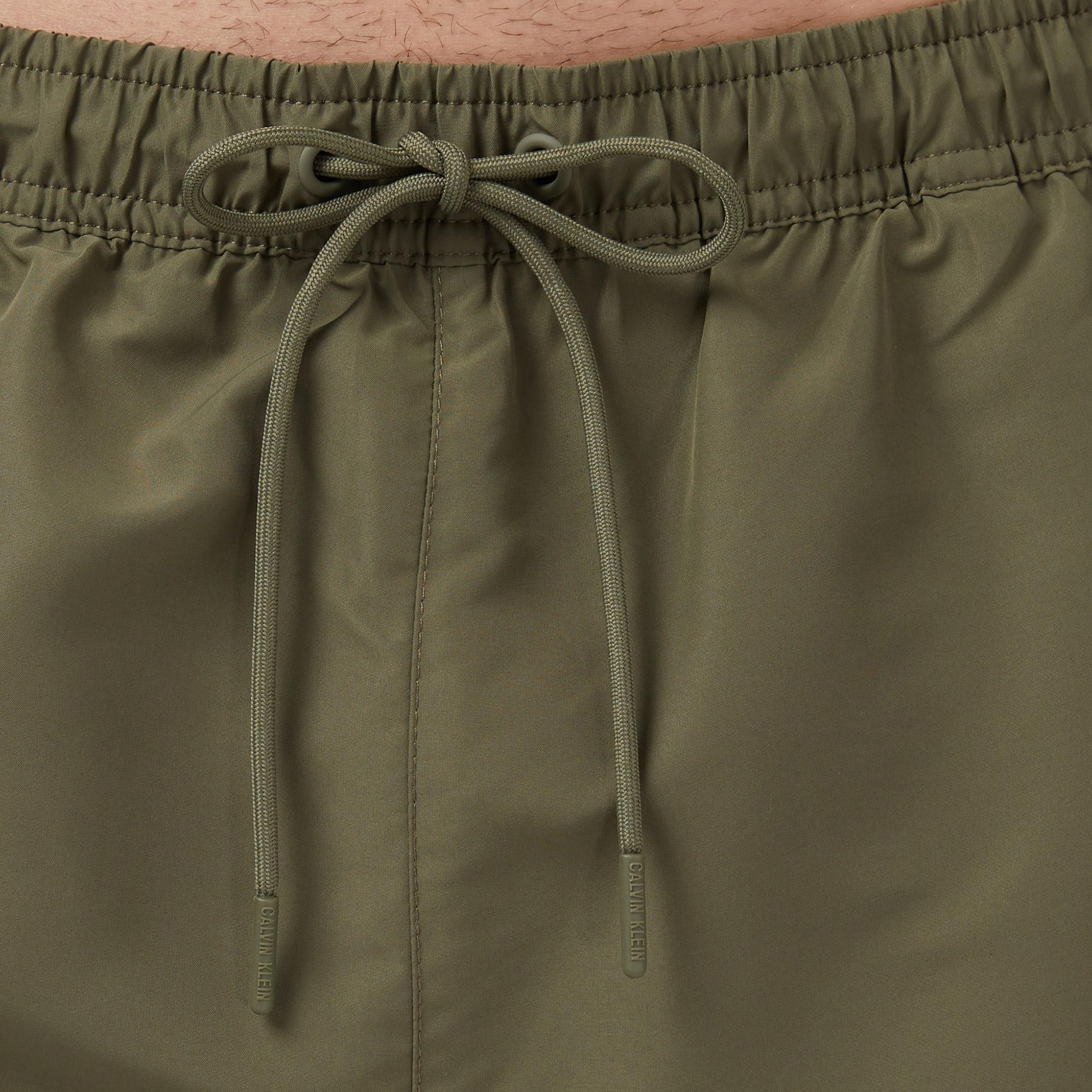 Calvin Klein Medium Drawstring Erkek Yeşil Deniz Şortu