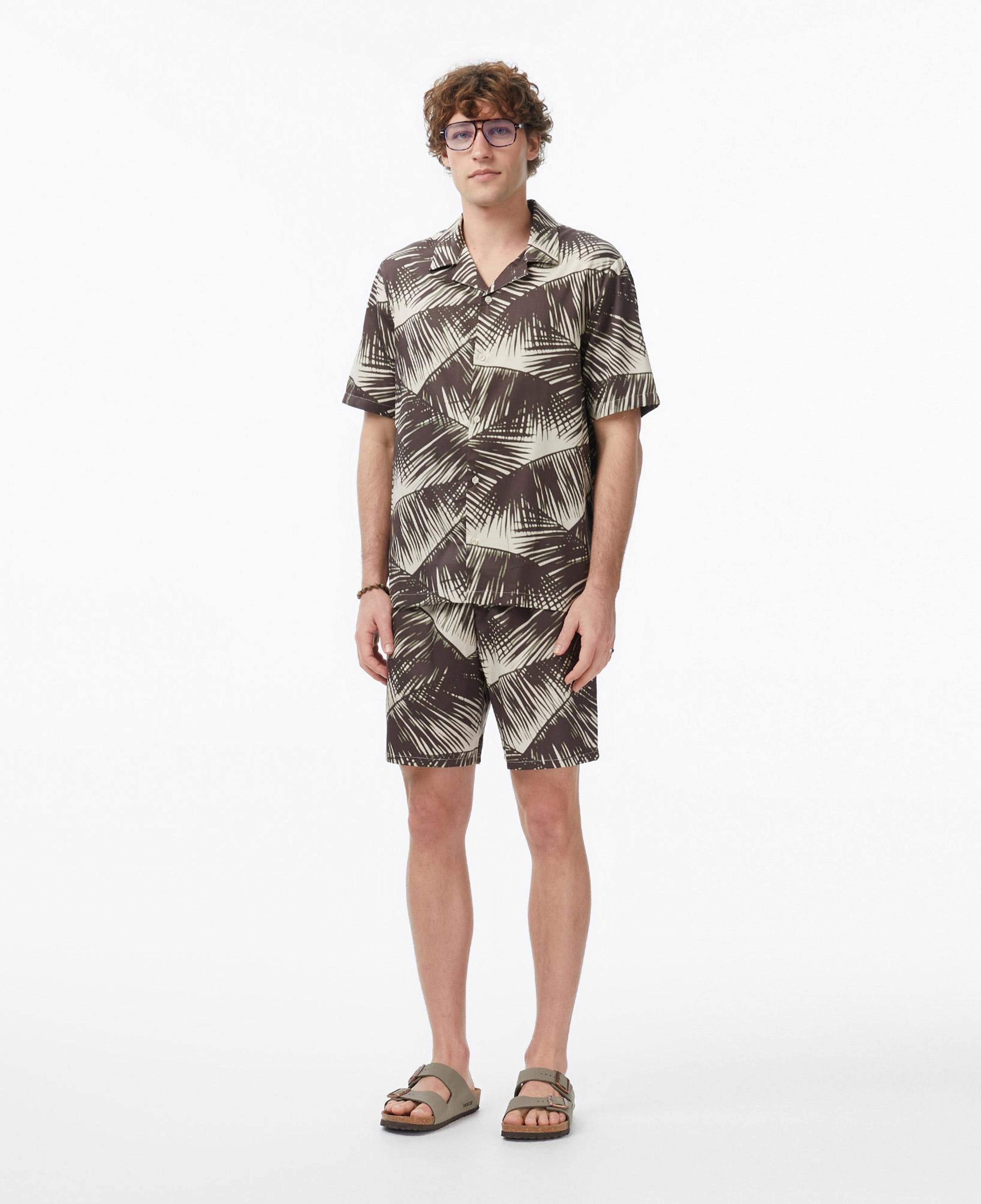 Calvin Klein Button Down Erkek Haki T-Shirt