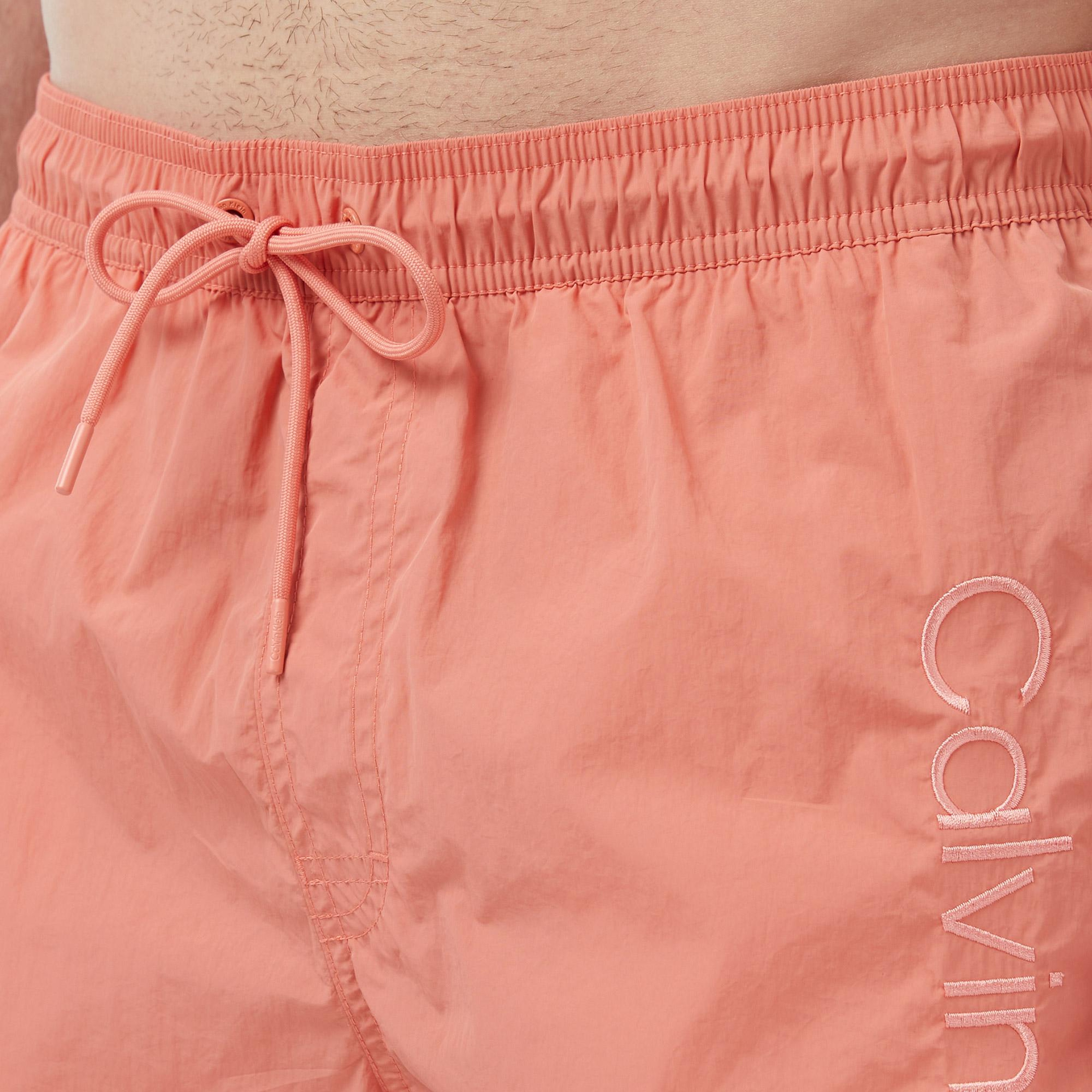 Calvin Klein Medium Drawstring Erkek Turuncu Deniz Şortu