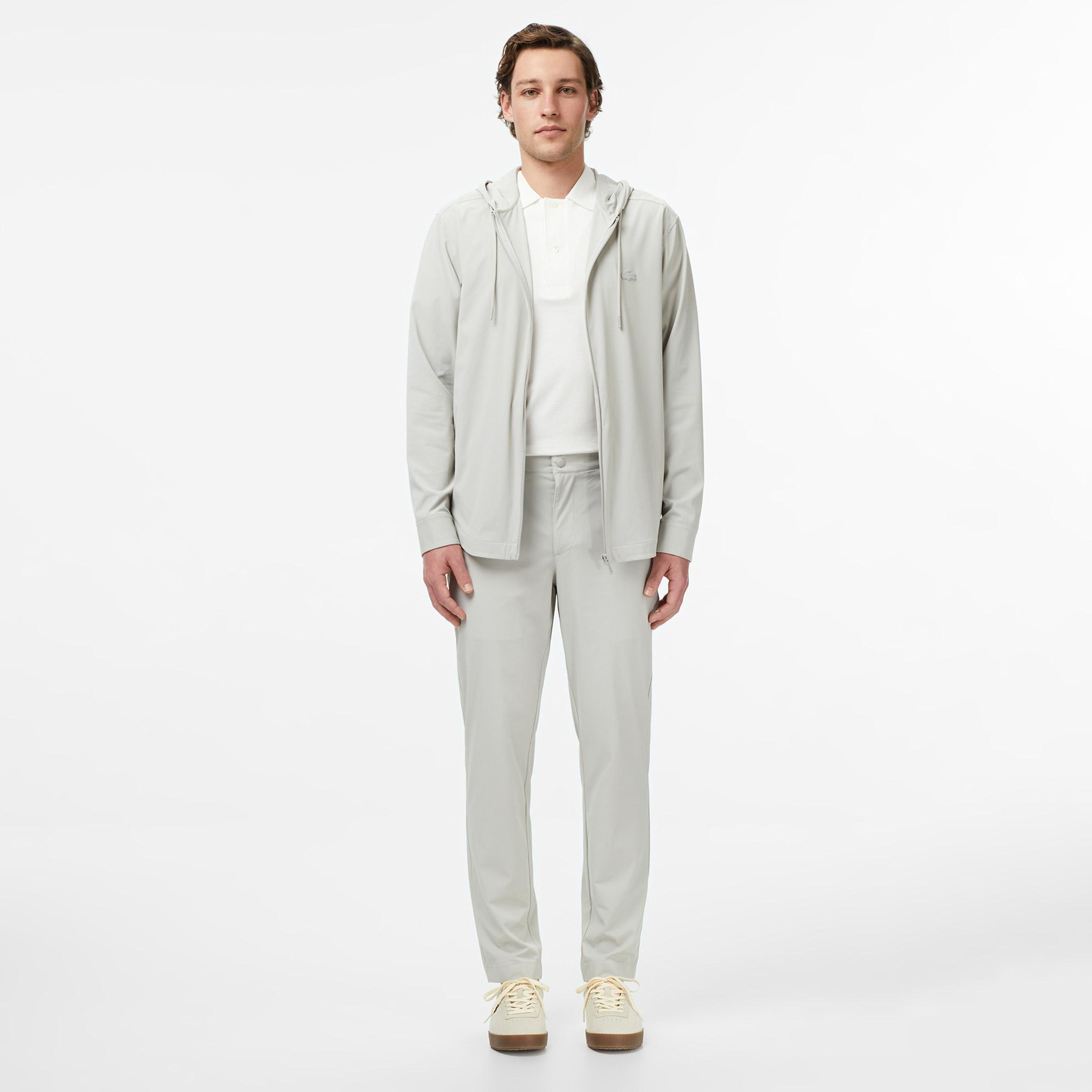 Lacoste Erkek Regular Fit Kapüşonlu Gri Gömlek