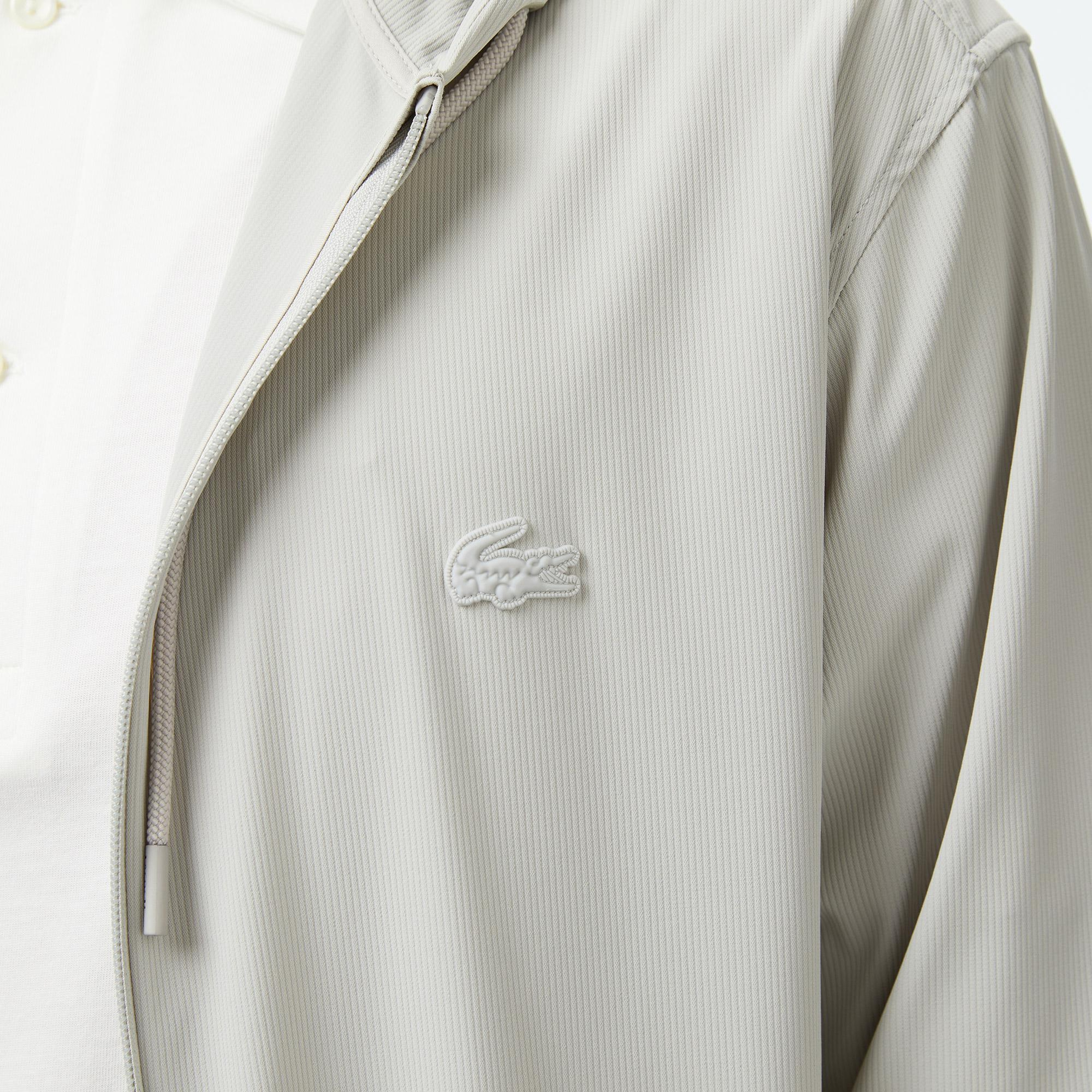 Lacoste Erkek Regular Fit Kapüşonlu Gri Gömlek